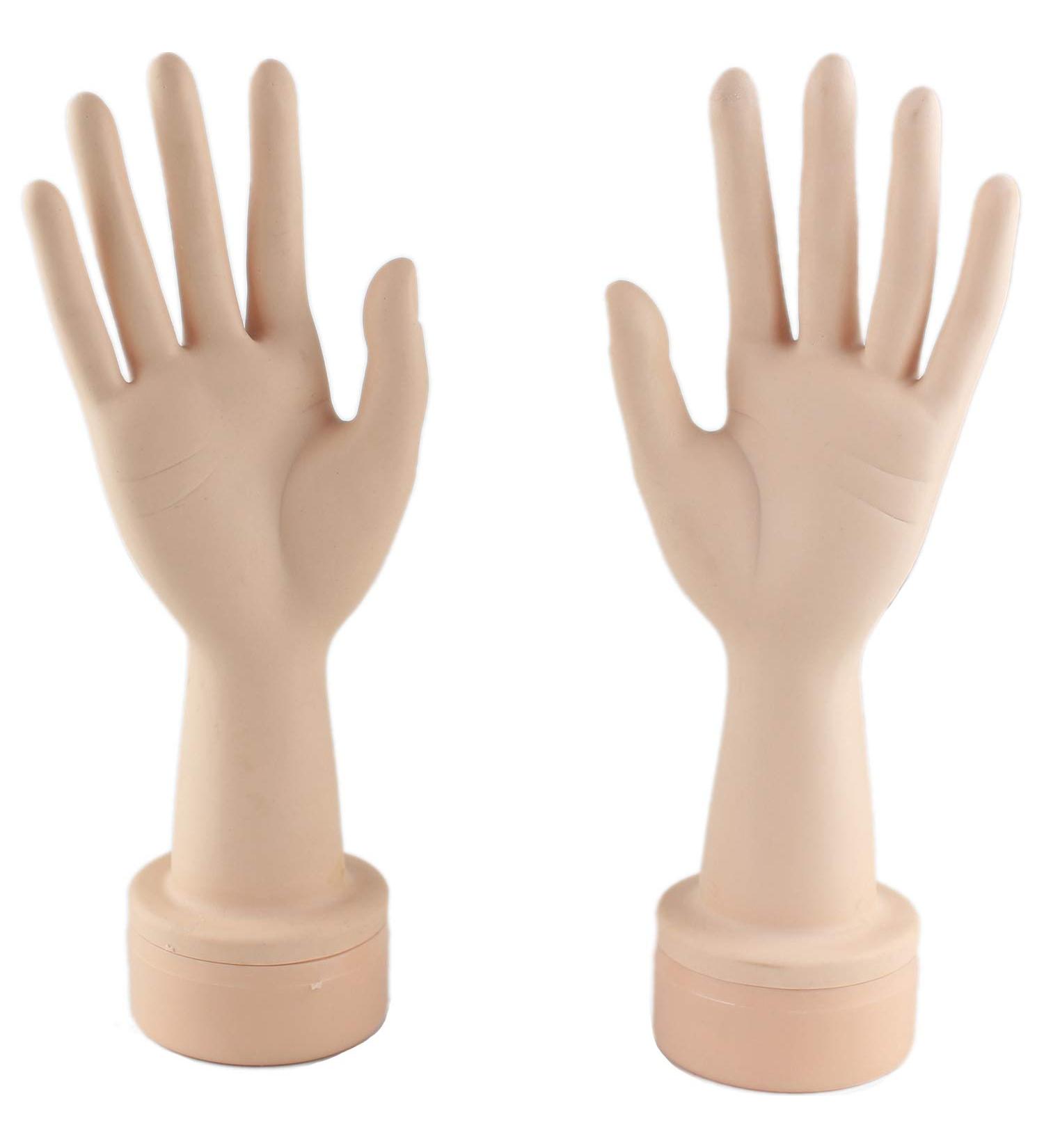 Voloria Flexible Mannequin Hand Nail Display - Left Hand with Soft Fingers for Practice Manicure Nails - Buy Online on GoSupps.com