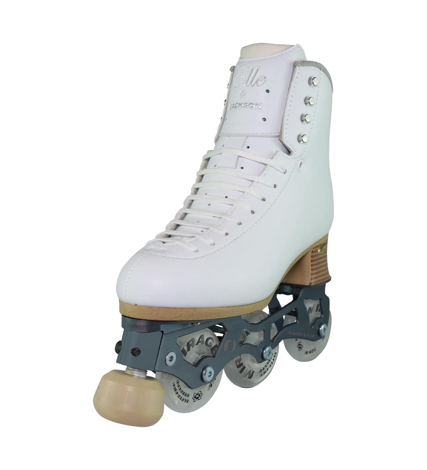 Jackson Atom Ultima Elle Women's Inline Figure Roller Skate - White, Size 5.5 - Buy Online on GoSupps.com