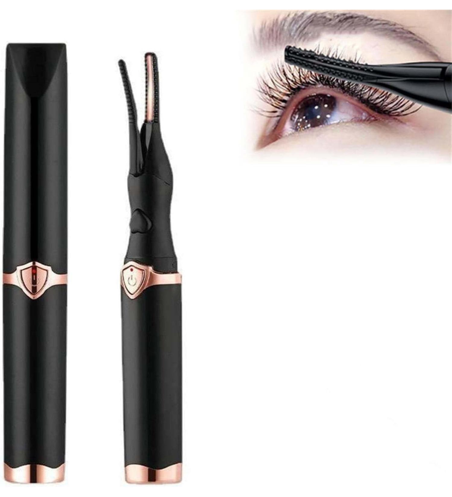 Electric Eyelash Curler Rechargeable Eyelash Curler Portable Makeup Electric Eyelash Curling Heated Eyelash Curler Heated Spoolies Eyelas Rechargeable Heated Eyelash Curler Black - Buy Online on GoSupps.com