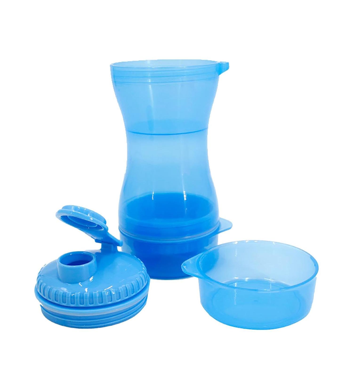 Youpo Dog Travel Water Bottle - Portable Double Seal Water Cup for Hiking Camping & Outdoor Adventures - Refrested Proof - Blue - Buy Online on GoSupps.com