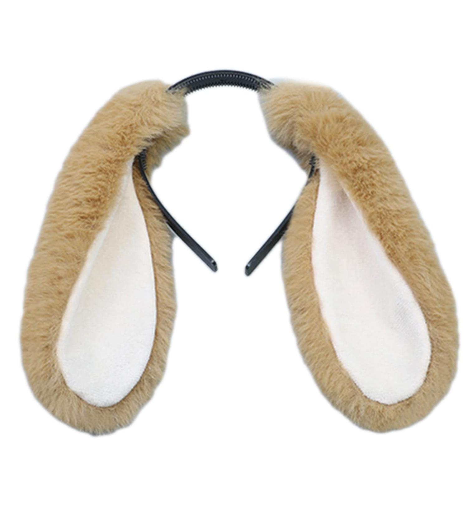Bunny Ear Headband Creative Plush Long Rabbit Ears Hair Hoop Cute Lop-eared Headband Hair Accessories Hairband for Daily Wear CL - Buy Online on GoSupps.com