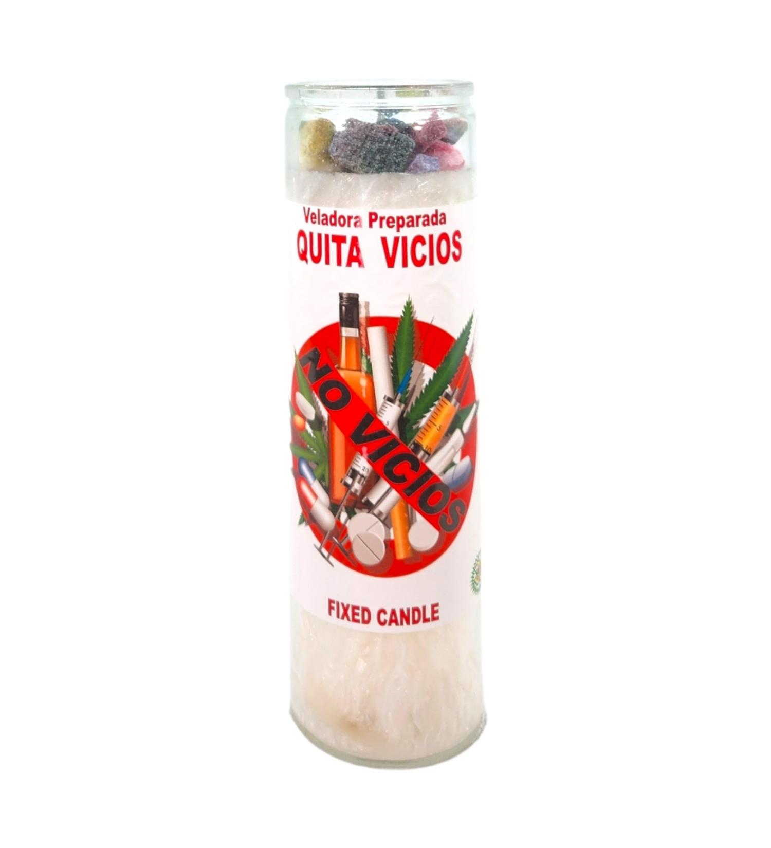 Quit Addiction White Palm Wax Candle | Vela CASA ESOTERICA PERFUMADA - Spiritual Intention Spell for Vicious Habits - Buy Online on GoSupps.com