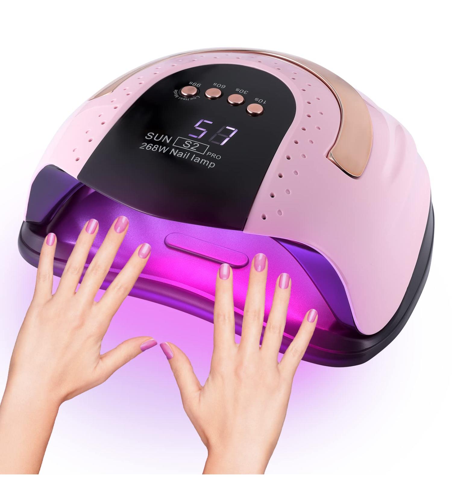 268W UV LED Nail Dryer for Gel Polish | 57 Dual Light Beads, 4 Timer Settings, Auto Sensor - Buy Online on GoSupps.com