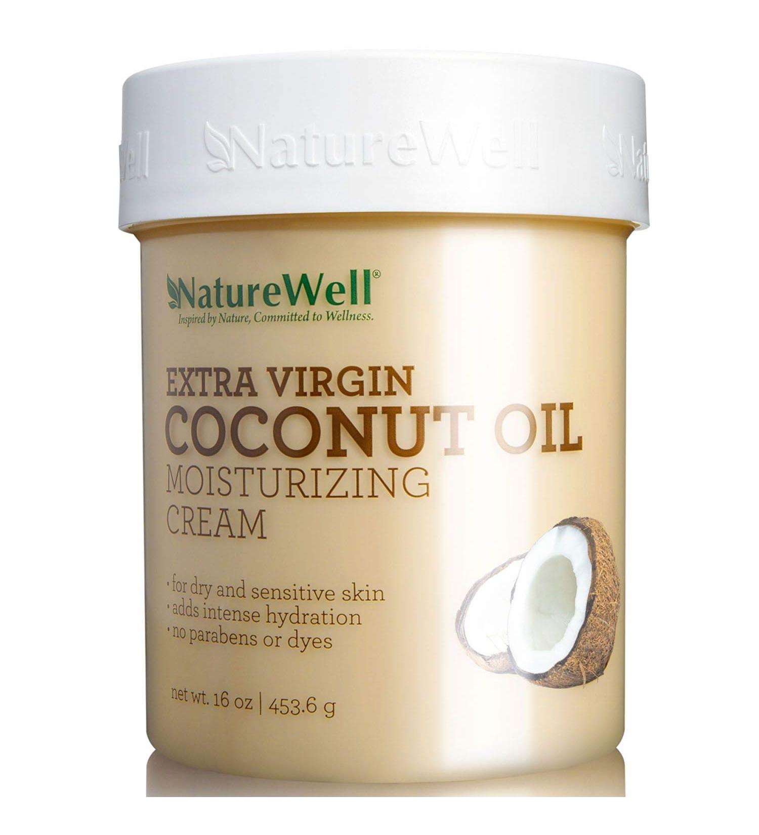 Naturewell Extra Virgin Coconut Oil Moisturizing Cream 16oz (Pack of 2)