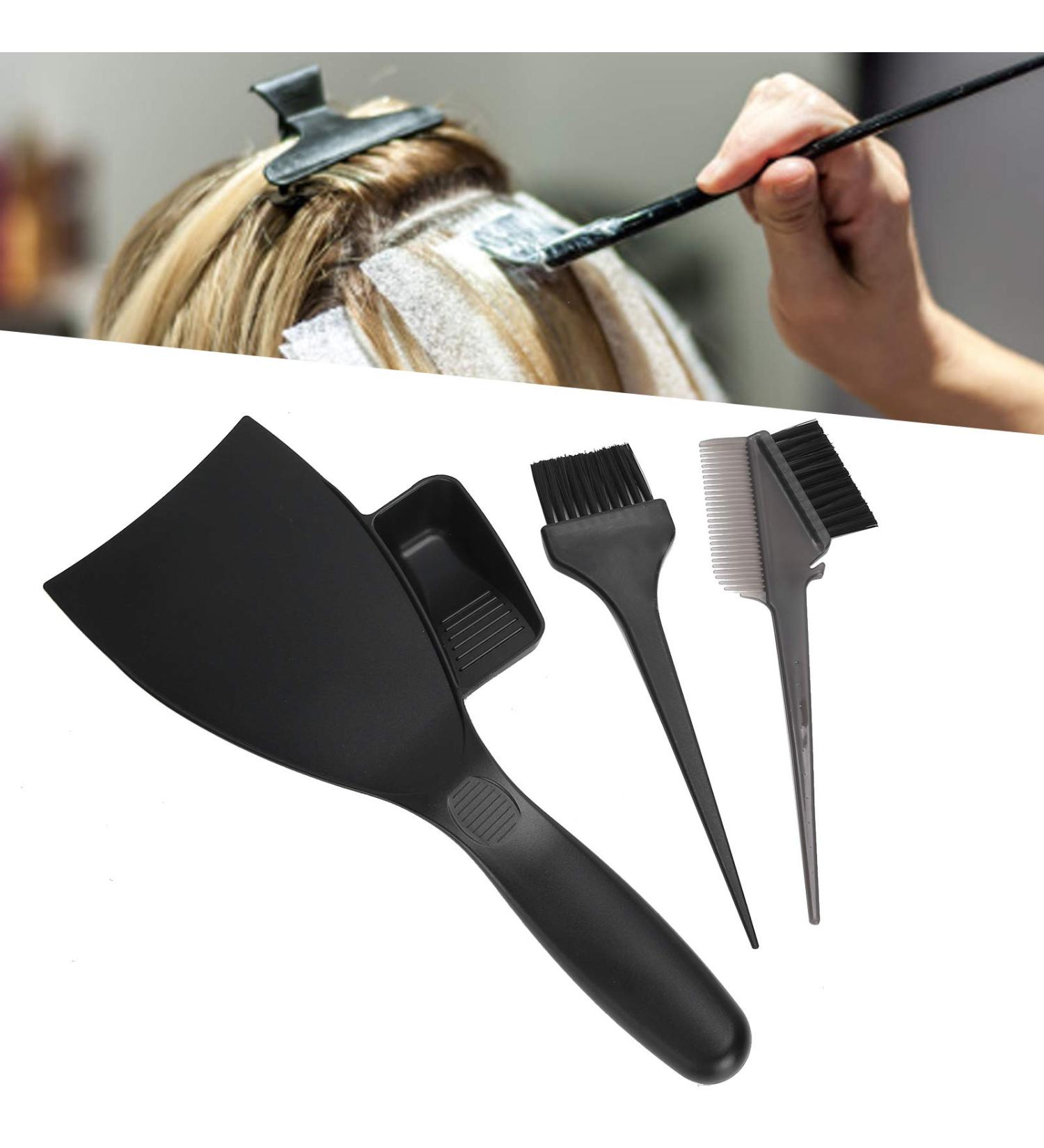 Hair Dyeing Tools Set Hair Highlight Plate Used for Coloring or Multi Color Hair Dyeing Dispensing Dye Board Hair Coloring Tint Brush Styling Tool Set Special for Hair Salons Home - Buy Online on GoSupps.com