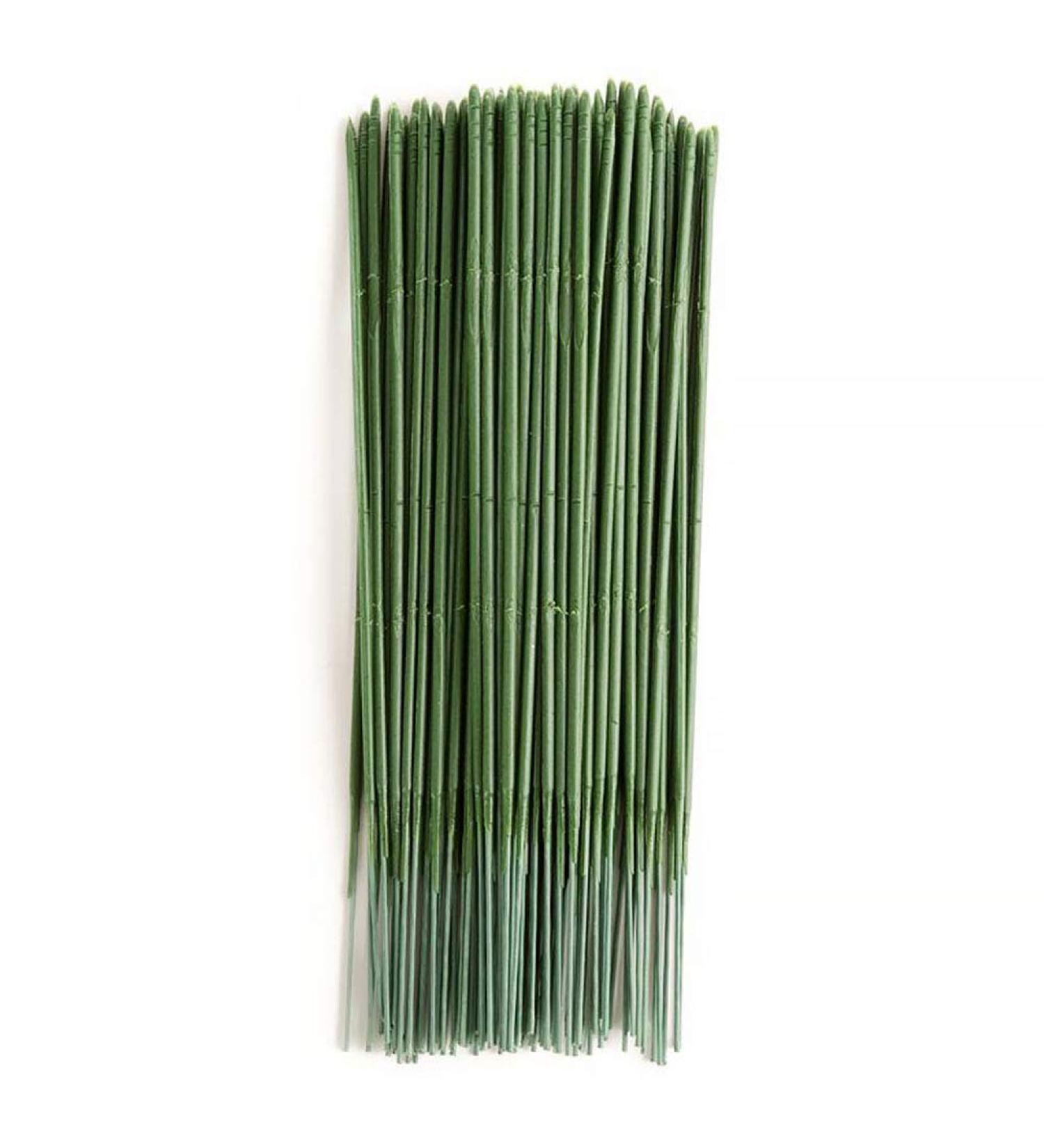 MOIAK 100pcs Plastic Floral Stem Green Florist Wires - 17cm Ideal for Crafts - Buy Online on GoSupps.com