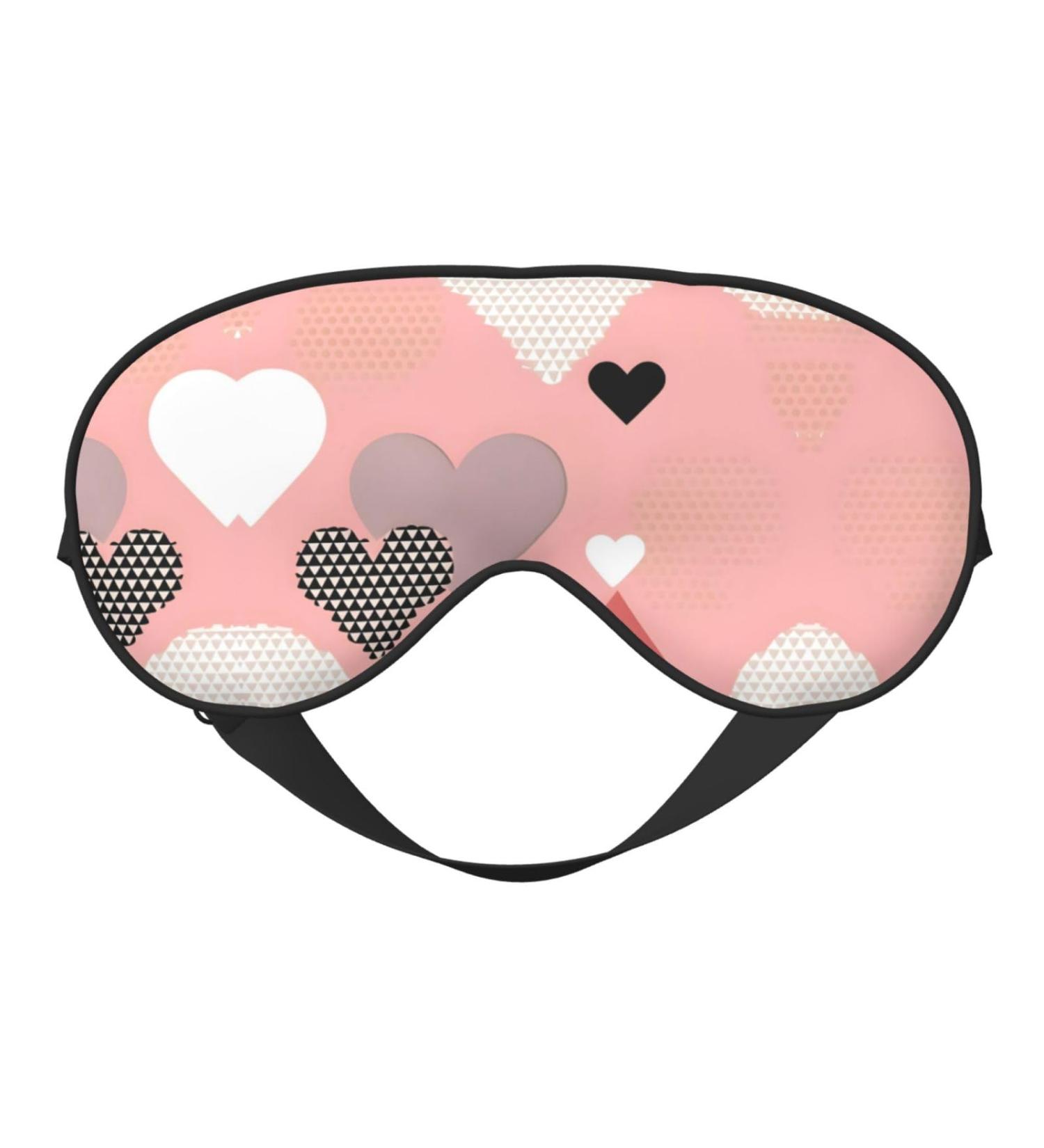 Buy Abstract Love Chart Eye Mask | Soft Elastic & Adjustable Sleeping Mask for Men & Women Comfort for Nighttime Rest - Buy Online on GoSupps.com