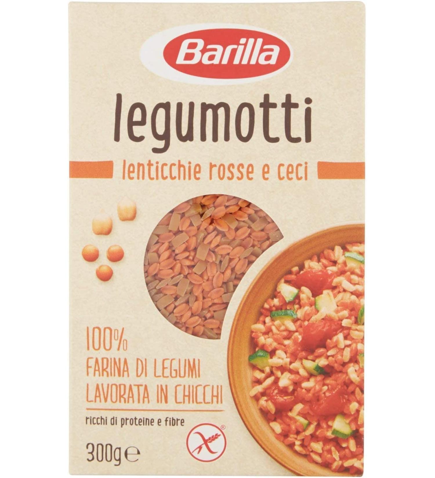 Barilla Barilla Legumotti Red Lentils and Ceci Red and Chickpea Lentils Rich in Protein and Fiber Gluten Free 300g - Buy Online on GoSupps.com