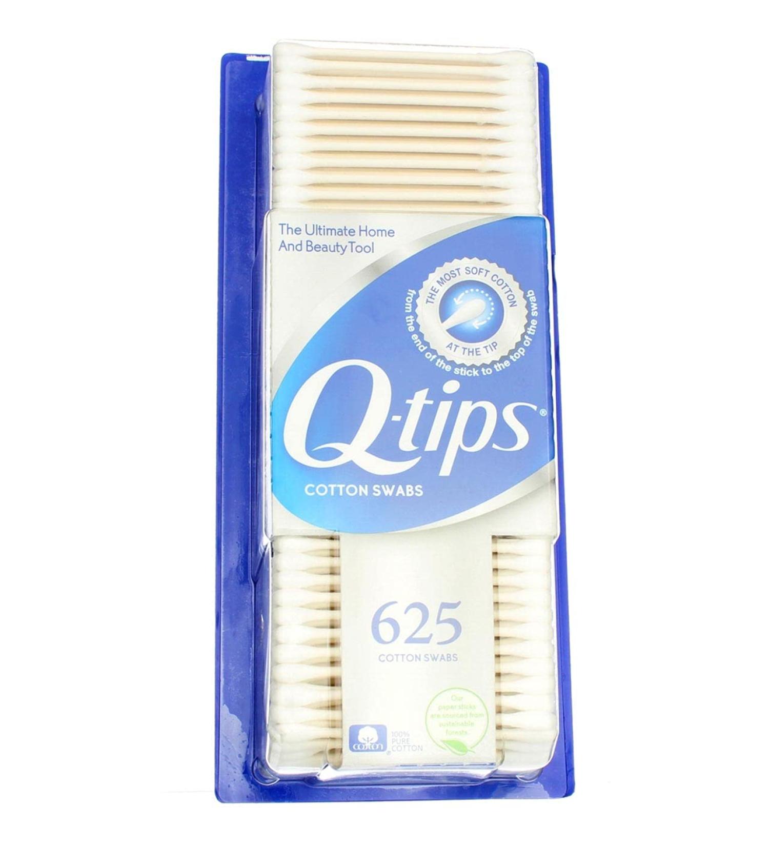 Q Tips Cotton Swabs - 625 ct | Premium Quality for All Your Needs - International Shipping Available - Buy Online on GoSupps.com