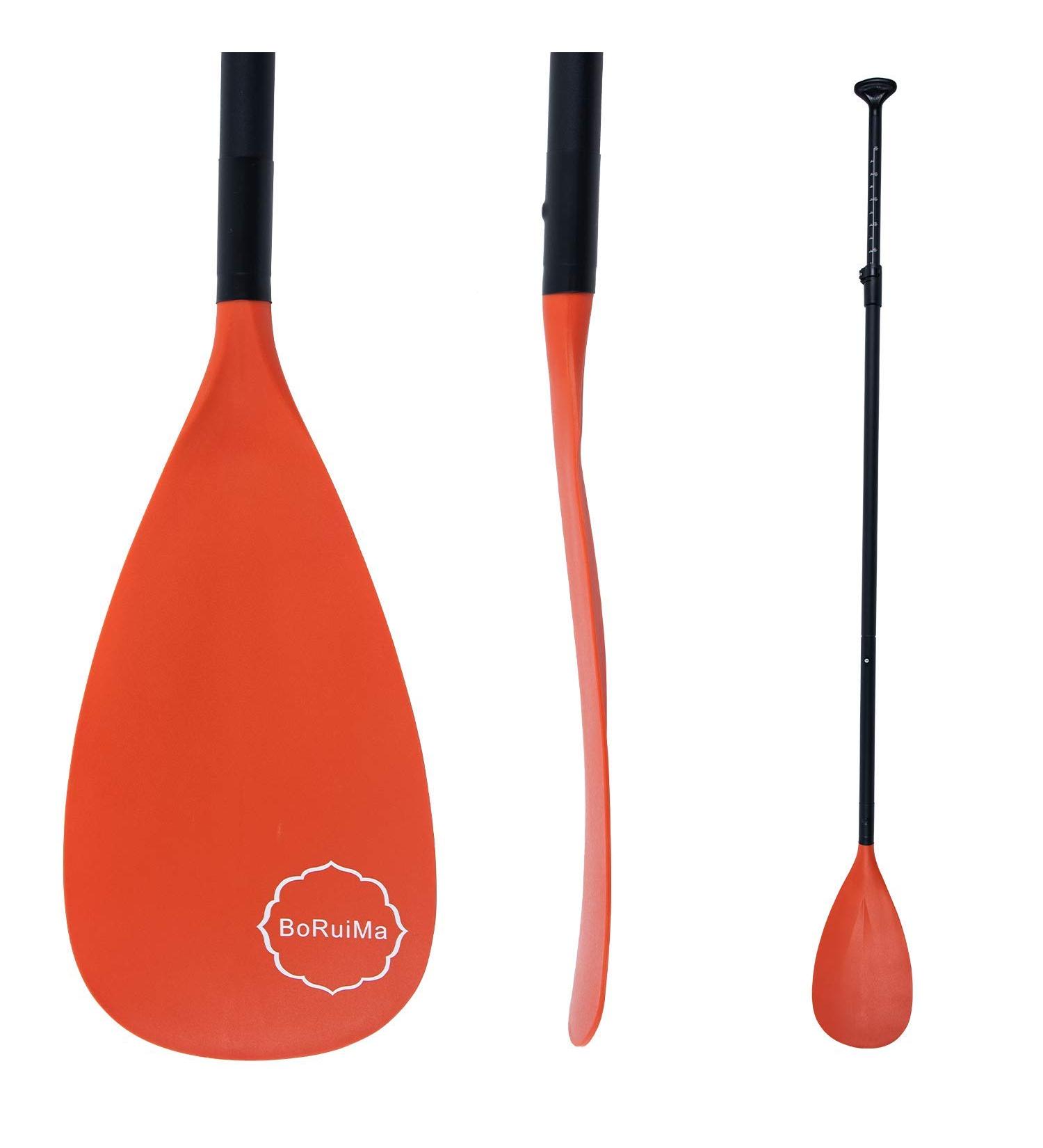 BORUIMA SUP Paddle - Adjustable 3-Piece Floating Alloy Shaft, Nylon Blade, Lightweight Stand-up Paddle Board Oar - Red (65.7-85.4 inches) - Buy Online on GoSupps.com