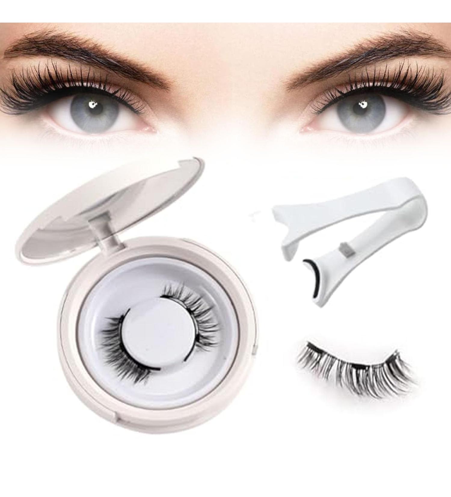 Magnetic Eyelashes With Applicator Reusable Magnetic Eyelashes Magnetic Eyelashes Natural Look No Glue (Natural) - Buy Online on GoSupps.com