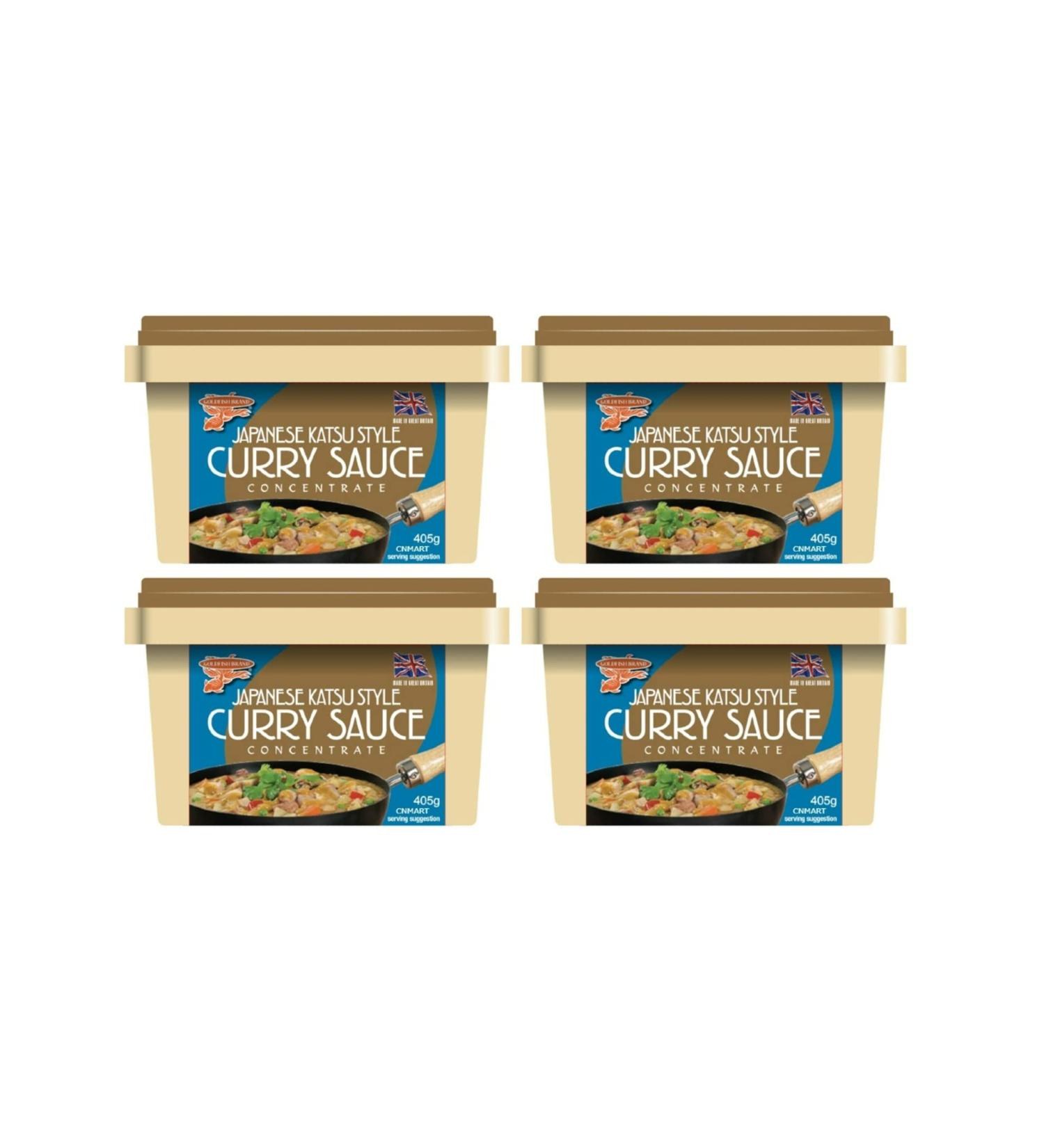 Goldfish Japanese Katsu Style Curry Sauce Concentrate 405g (Pack of 4) by CNMART - Buy Online on GoSupps.com