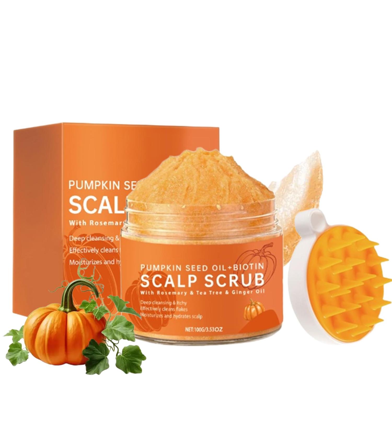 Gommage du Cuir Chevelu Exfoliant Pour Cuir Chevelu biotine et romarin Traitement Capillaire Nourrissant Avec Masseur du Cuir Chevelu Gommage Cheveux 120g - Buy Online on GoSupps.com