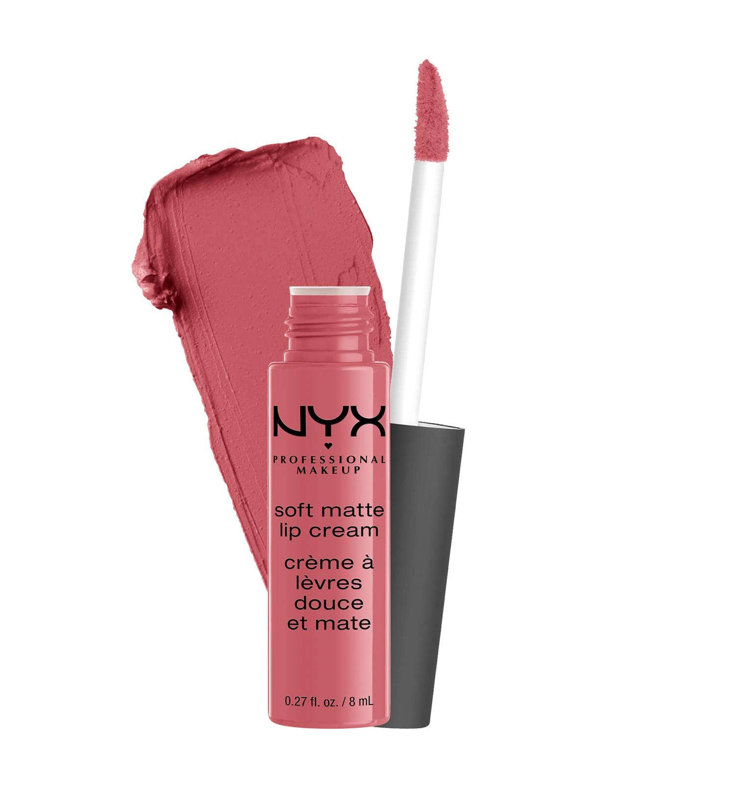 NYX Soft Matte Lip Cream in Cannes - Matte Muted Mauve Lipstick 0.27 Fl Oz - Buy Online on GoSupps.com