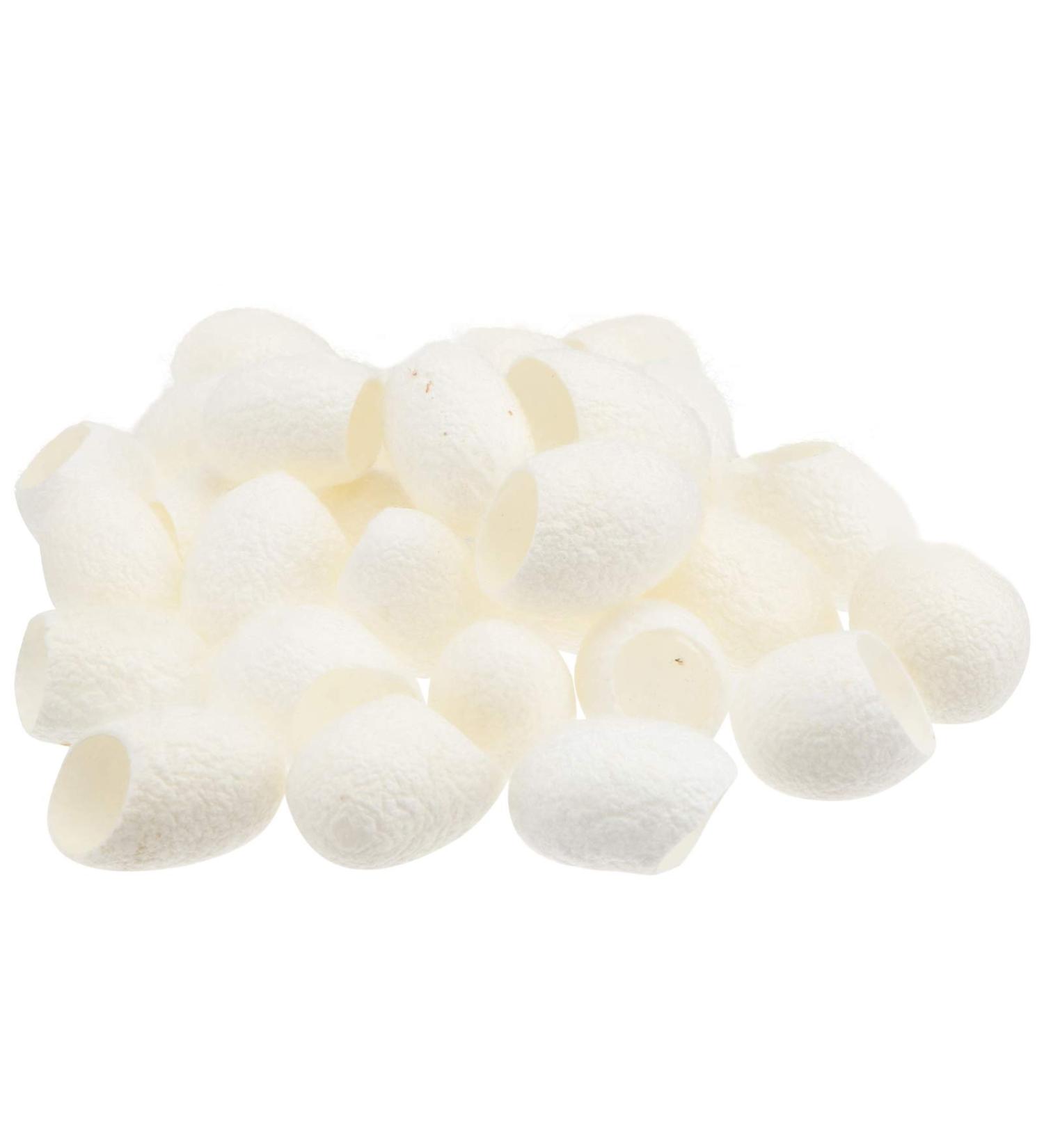 100pcs Natural Organic Silk Balls for Facial Cleaning & Whitening Exfoliation - Best eCommerce Skincare Solution - Buy Online on GoSupps.com
