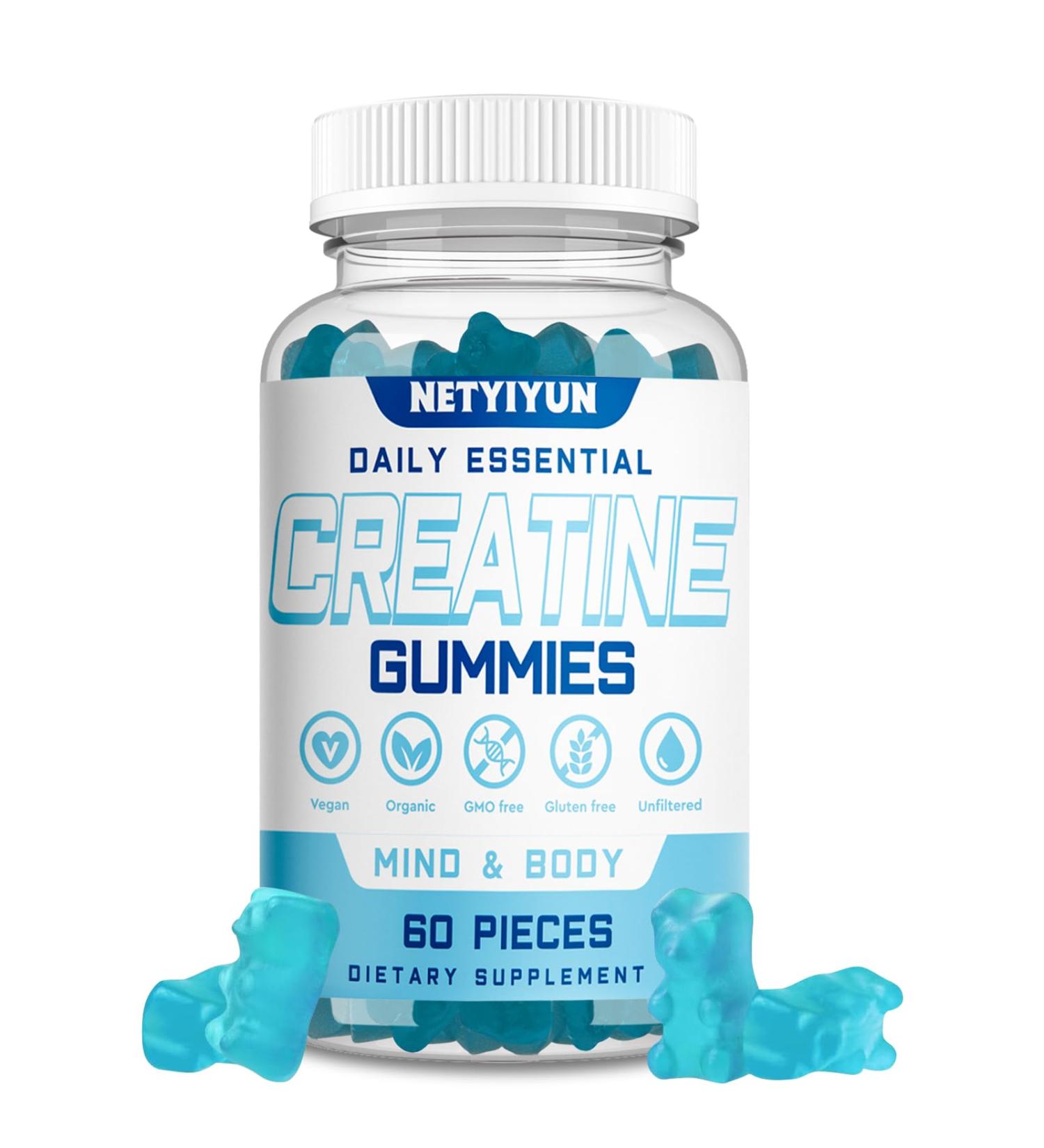 Creatine Gummies with 3g Creatine Monohydrate - Boost Muscle Growth Strength & Endurance for Men & Women - Buy Online on GoSupps.com
