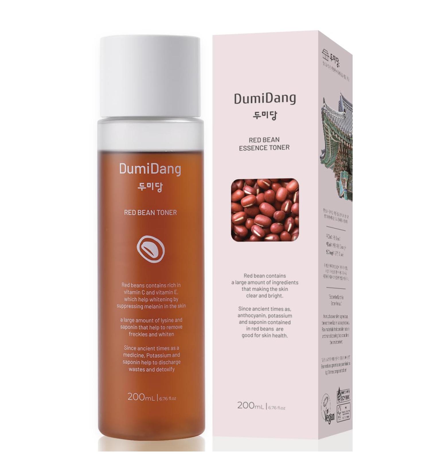 Red Bean Essence Toner | Korean Vegan Anti-Aging Skincare with Fermented Extract | 200mL - Buy Online on GoSupps.com
