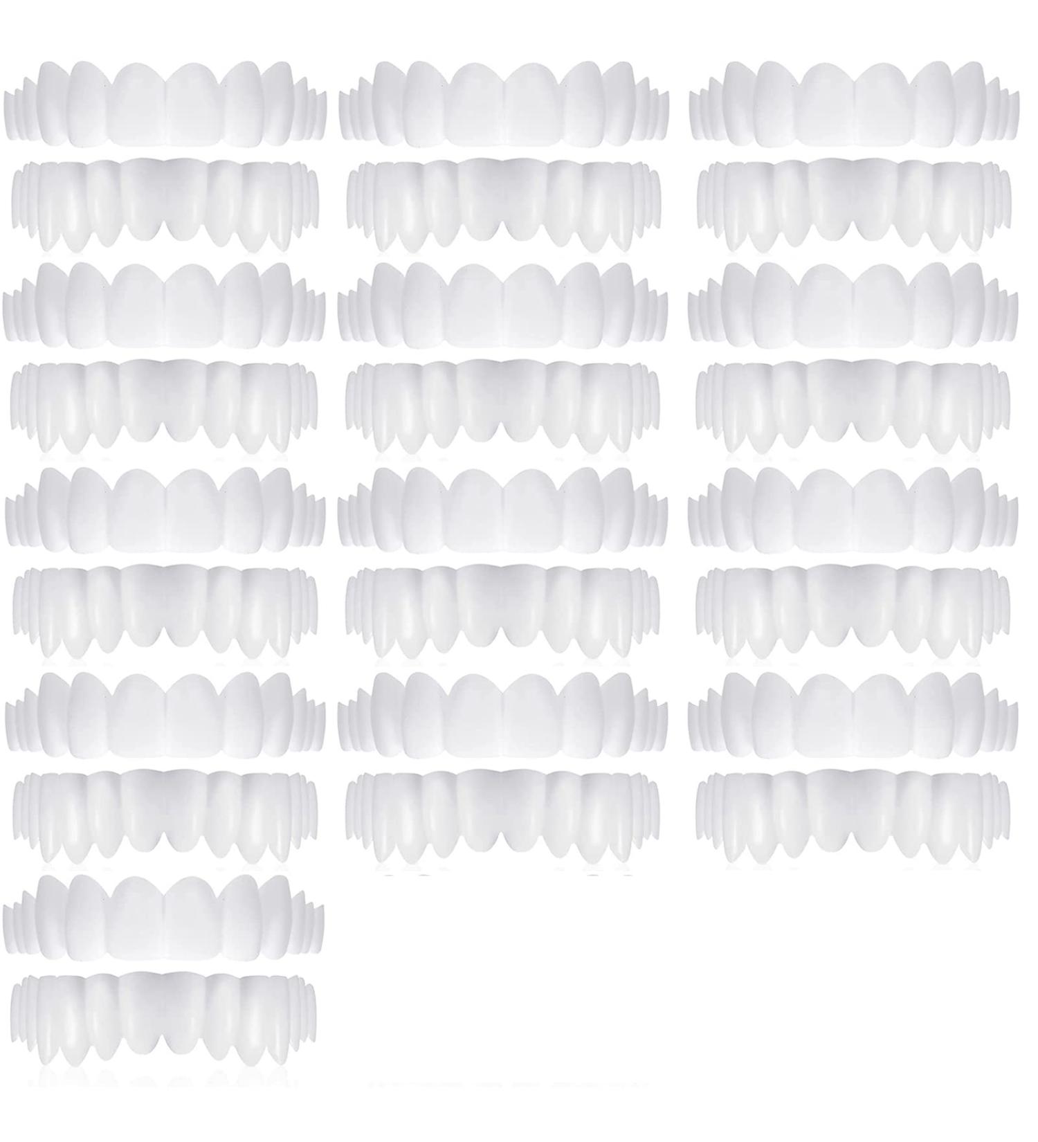 Buy Mxrfactory Teeth Prosthesis Pebble Gel Snap-On Smile 13 Pairs Temporary Cosmetic Tooth Set for Men | Removable Braces Cover & Bleaching Repairs - Buy Online on GoSupps.com