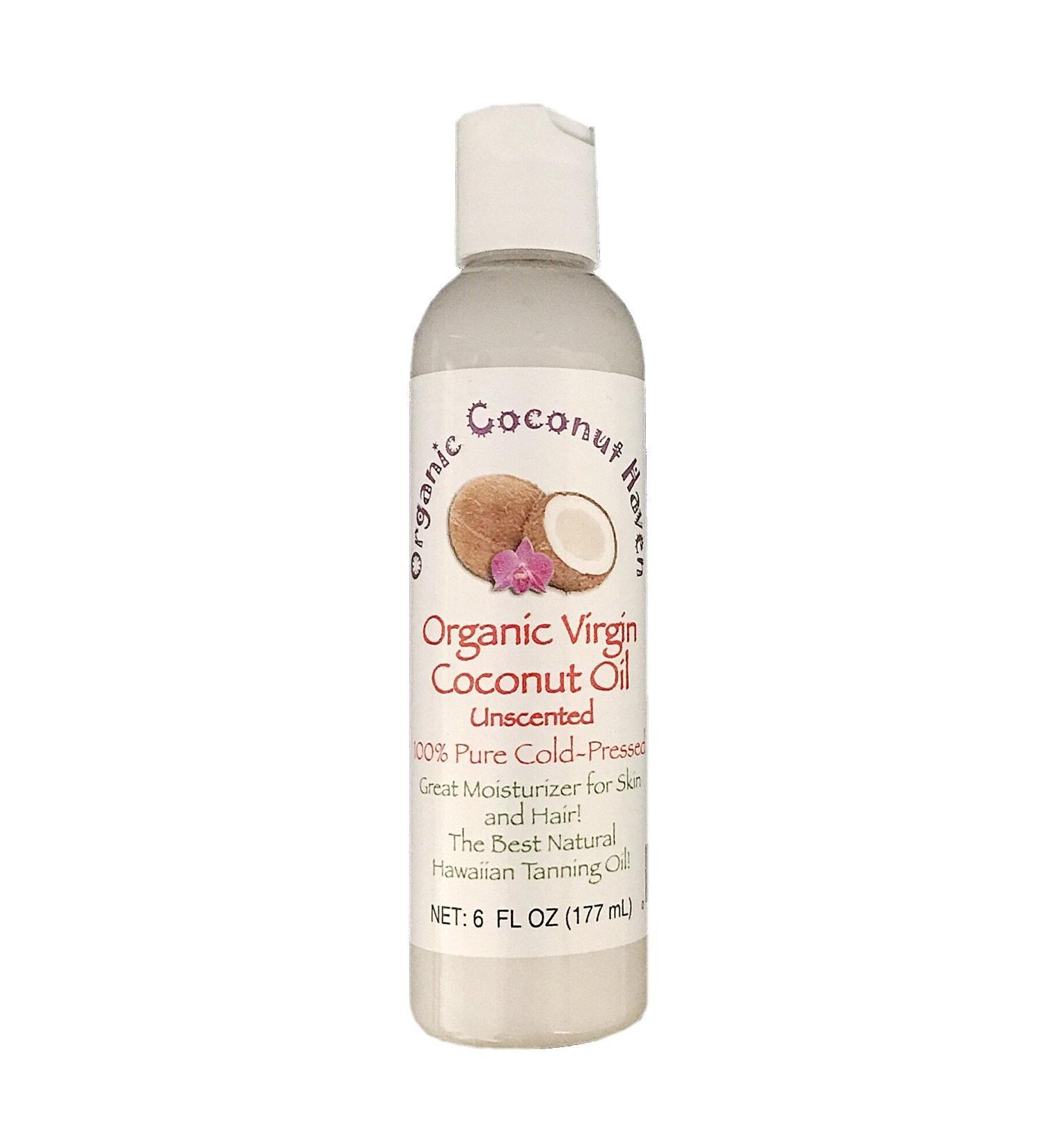 Organic Virgin Coconut Oil Pure-Cold Pressed 6oz. for Skin & Hair