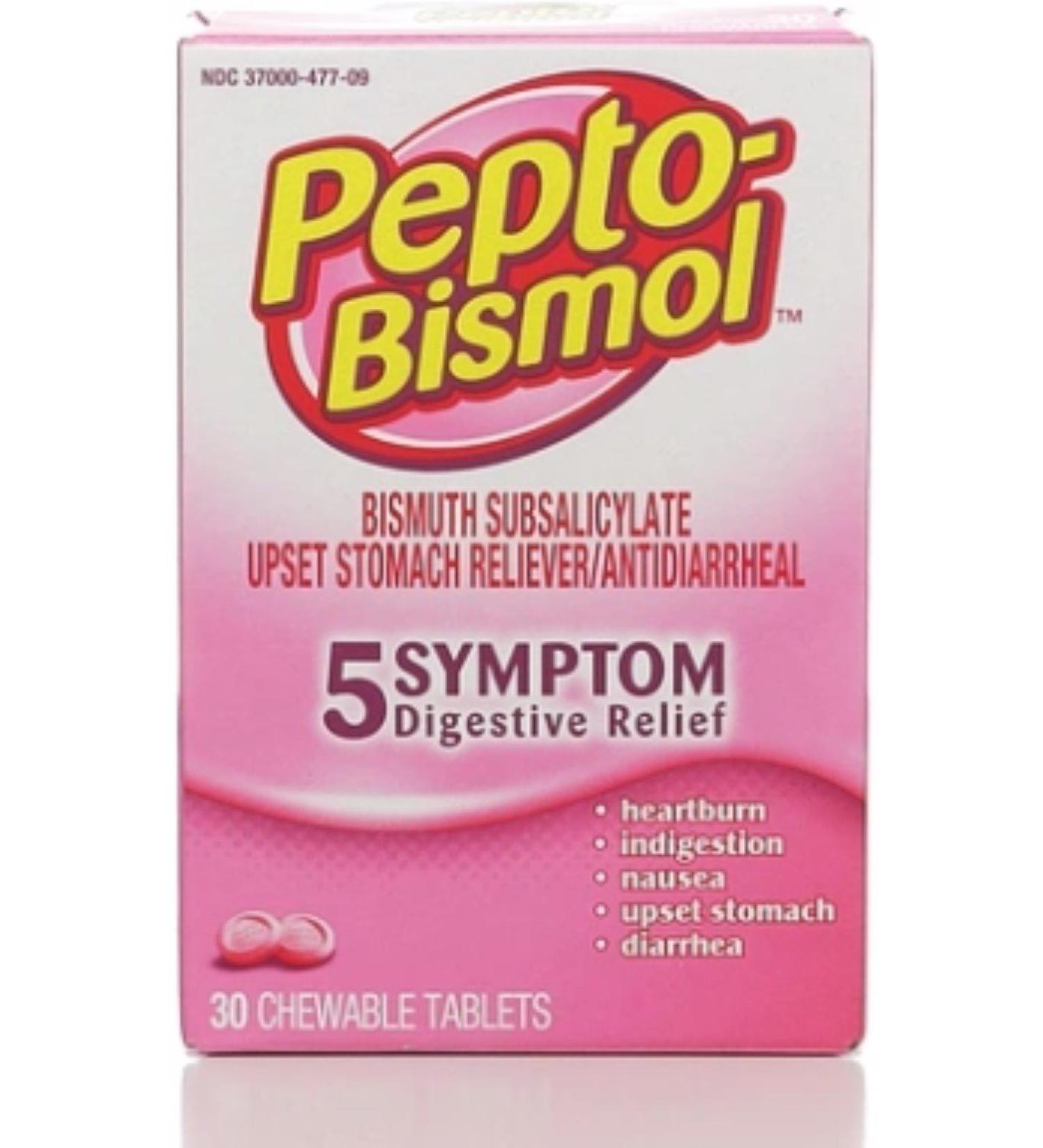 Pepto-Bismol Chewable Tablets Original 30 ea (Pack of 11)
