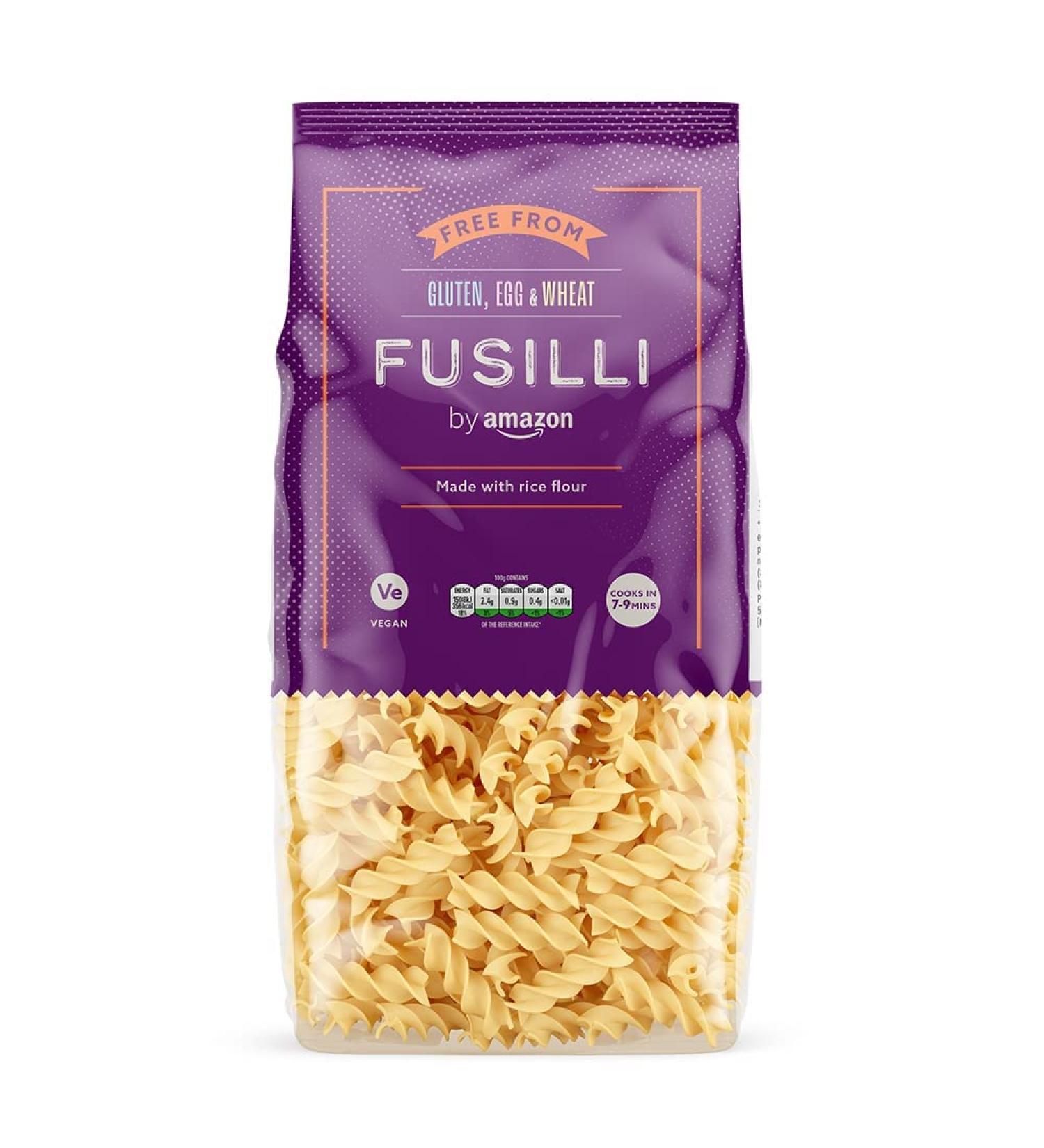 Fusilli Rice Flour Pasta 500g - Gluten-Free, Egg-Free, Wheat-Free - Pack of 1 - Buy Online on GoSupps.com