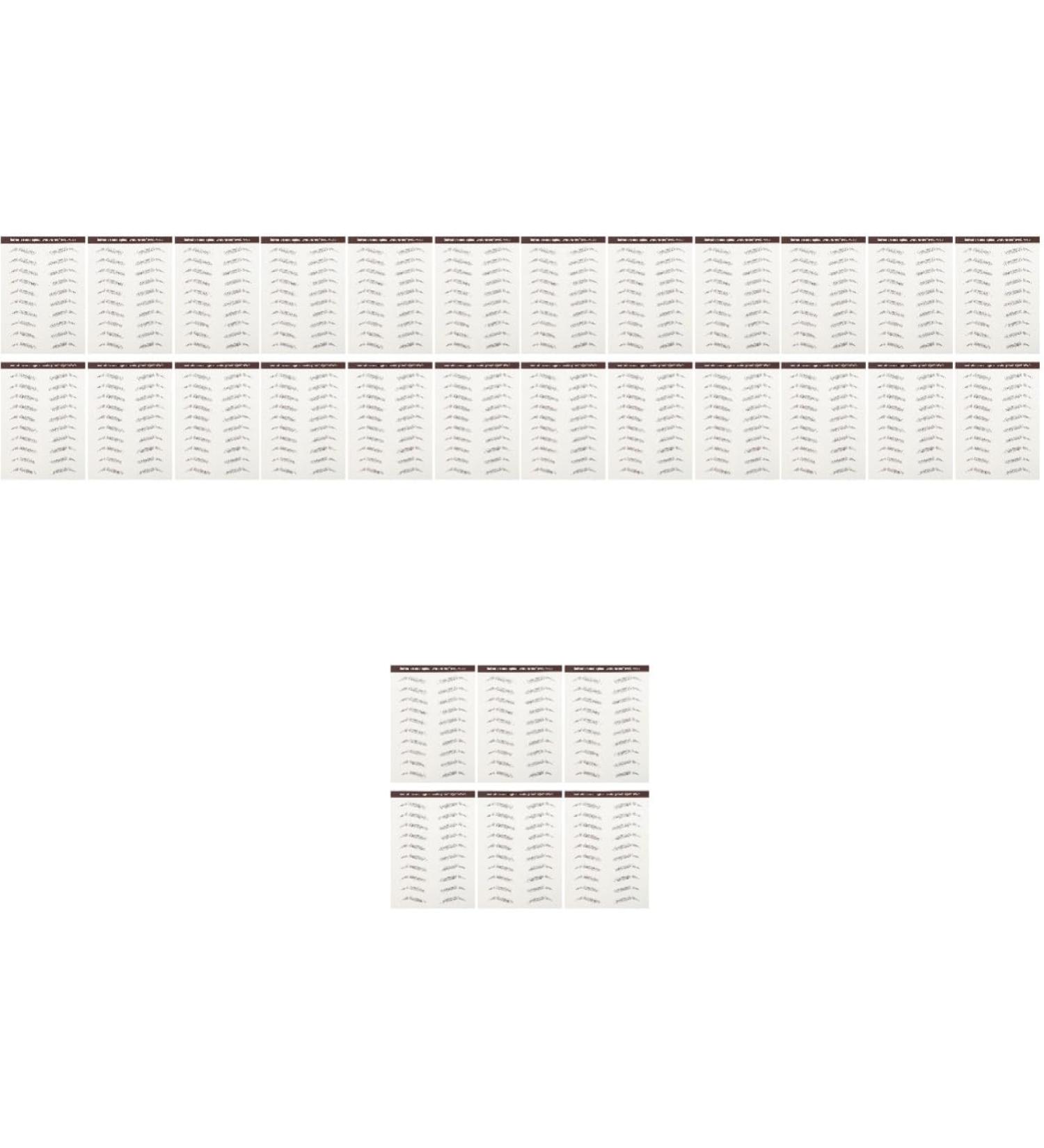 Beavorty 30 pcs eyebrow stickers makeup stickers tattoo eyebrow Temporary Brow Tattoos tool cosmetic 4d 1 count (Pack of 1) Brownx5pcs - Buy Online on GoSupps.com