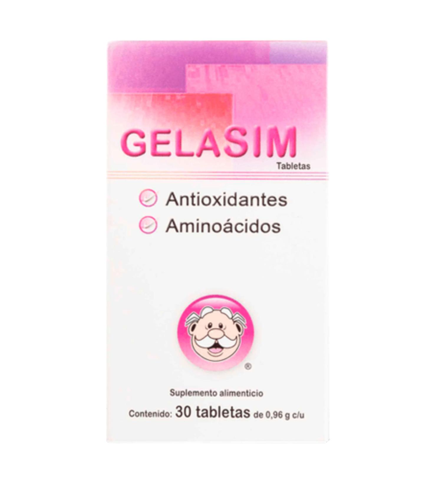 Tu Salud Plus Gelasim Hair and Nail Vitamins - Antioxidants & Amino Acids Food Supplement 30 Tablets - Nail Vitamins for Stronger Nails & Nail and Hair