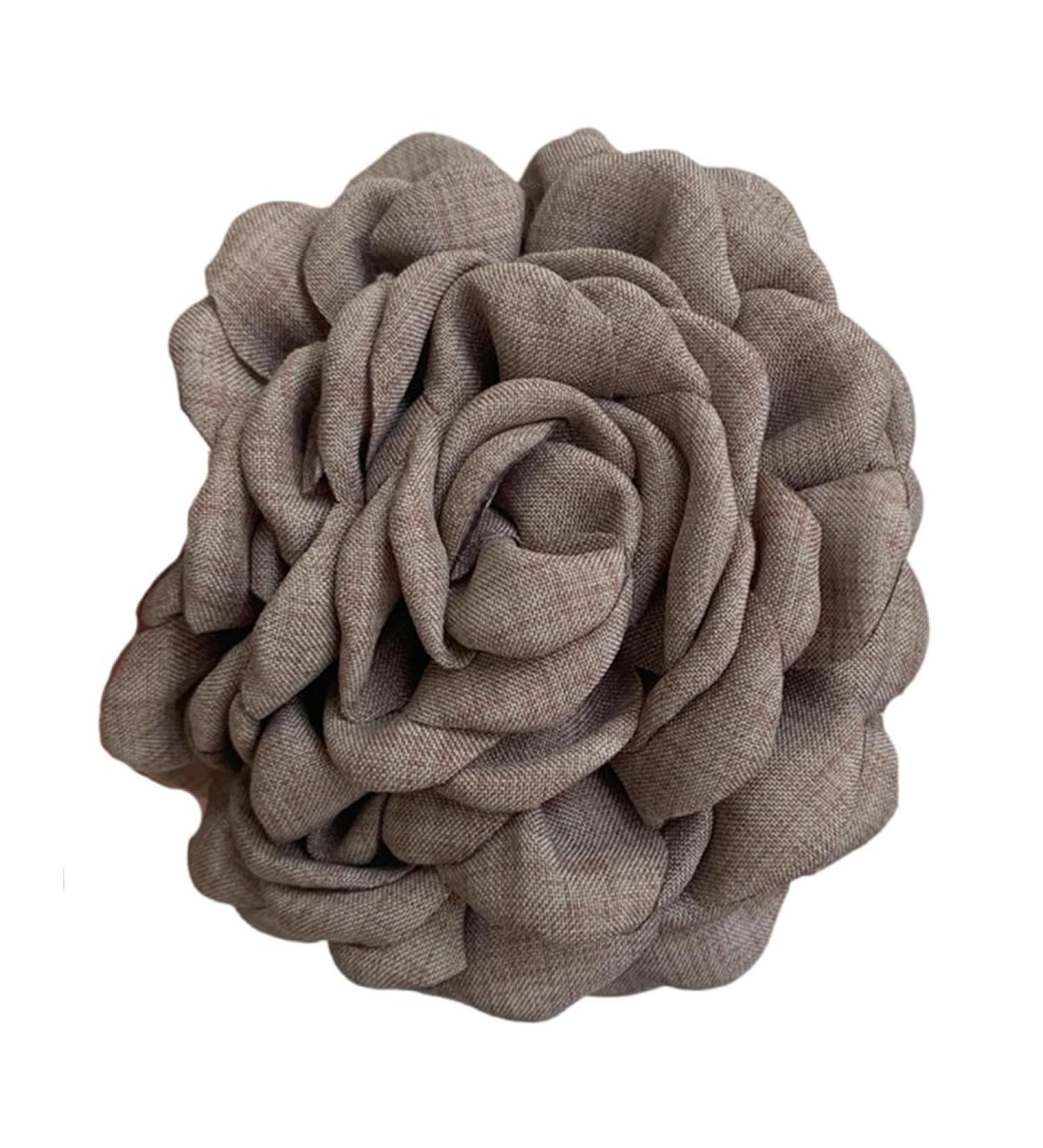 Camellia Hair Clip Large Hair Claw Clip Elegant Cute Adornment Catch Princess Barrettes Hair Styling Tool Gray - Buy Online on GoSupps.com