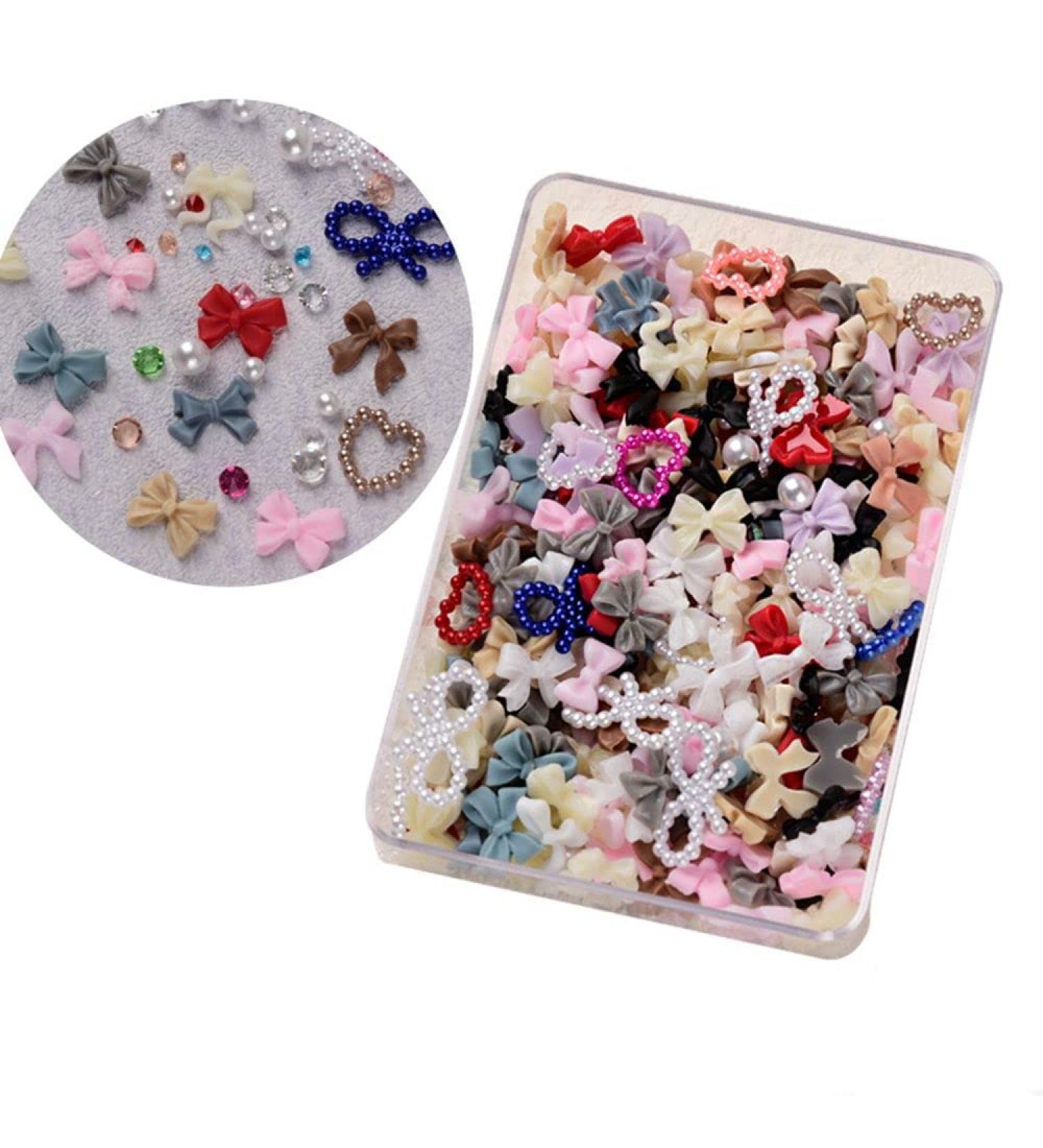 Manicure Rhinestones Cartoon Kawaii Accessories Butterfly-shape 3D Special Design Bear Nail Decoration(03) - Buy Online on GoSupps.com
