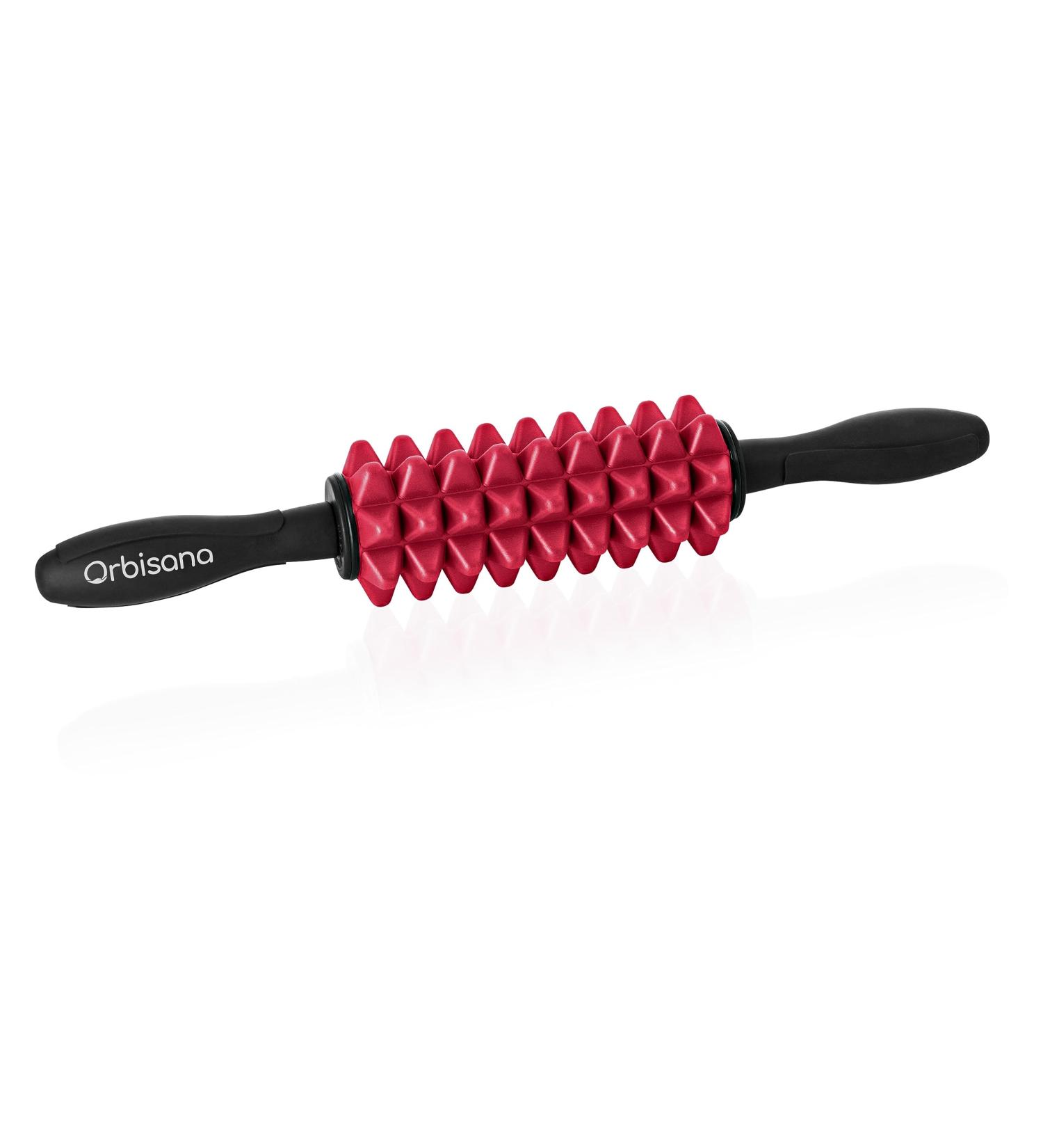Fascia Massage Roller 2-in-1 | 40cm Length | Special Print | Trigger & Split Design for Effective Massage & Training - Buy Online on GoSupps.com