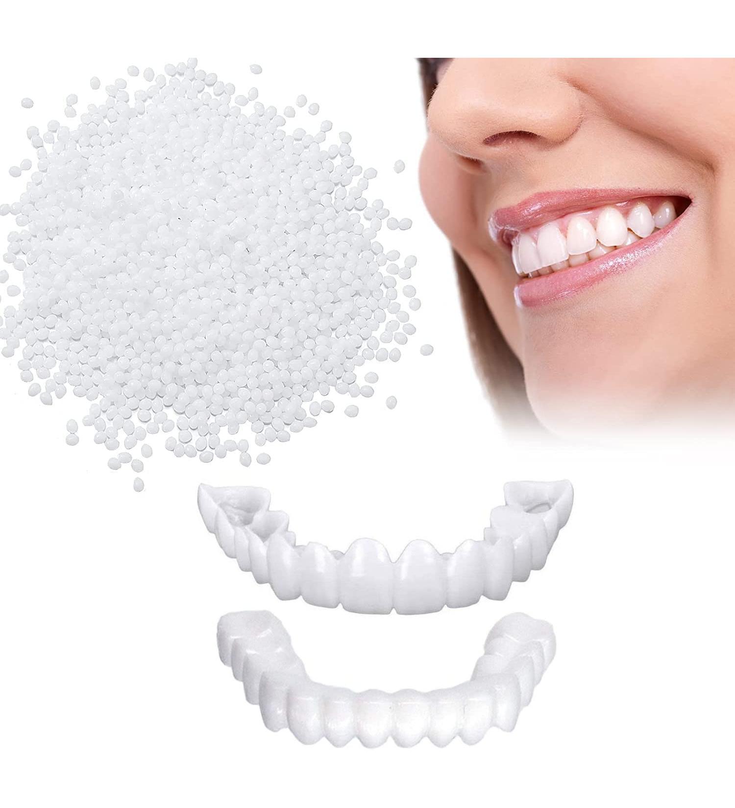 Giural Provisional Dentures - 2 Pairs of Upper & Lower Veneers for Quick Tooth Repairs | Achieve a Confident Smile Today! - Buy Online on GoSupps.com
