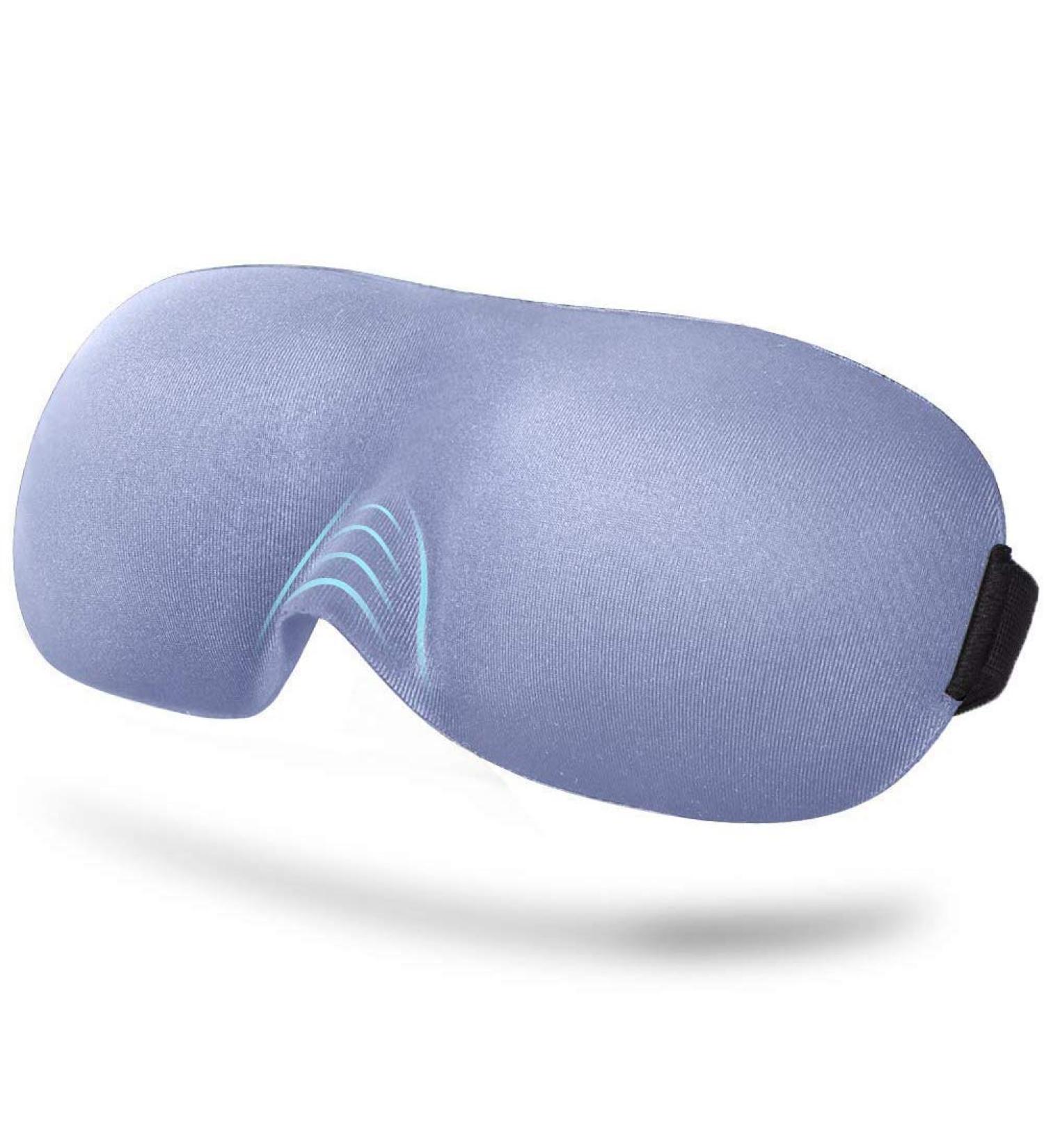 Axgo EM13DP Adjustable 3D Contoured Sleep Eye Mask - 100% Light Blocking - Gray - Buy Online on GoSupps.com