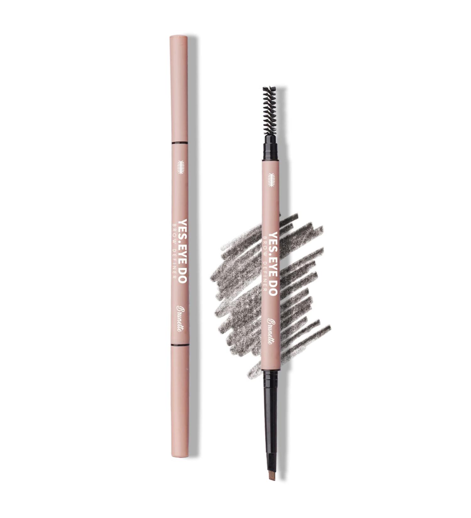 Brow Microfilling Eyebrow Pencil - Waterproof Brow Definer for Natural Fluffy Brows - Long Lasting Brunette Shade by YES.EYE DO - Buy Online on GoSupps.com