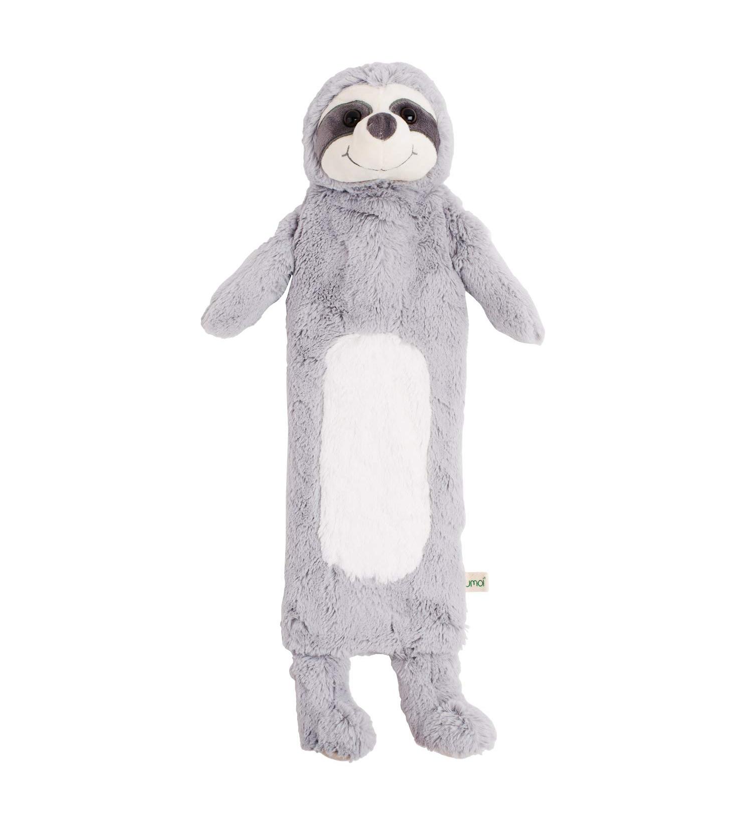 Premium Children's Heat Bottle Hose 0.9L | Soft Art Fur Cover | Natural Rubber Bed Bottle & Heat Pillow | Sloth Models - Buy Online on GoSupps.com