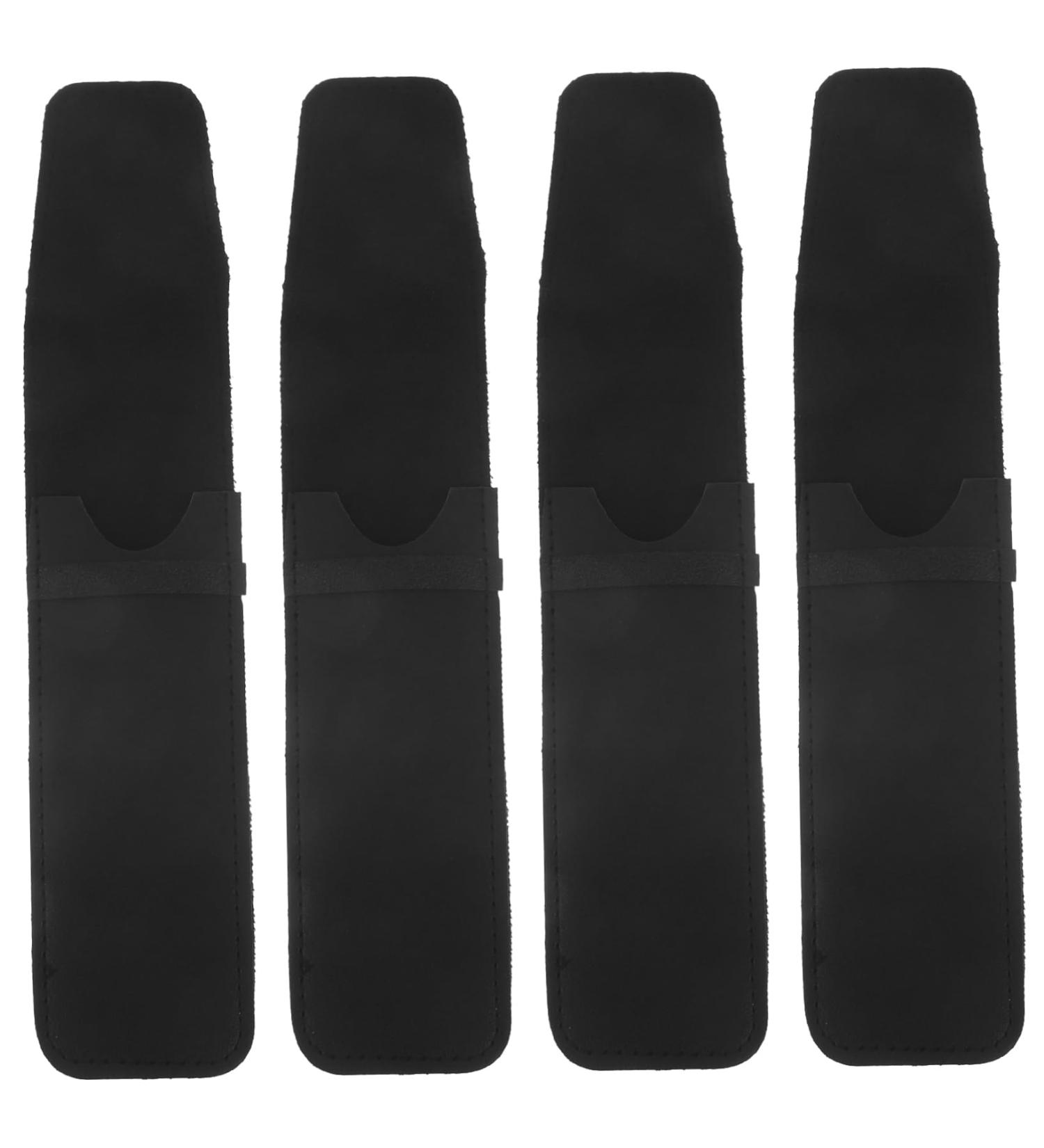 Fomiyes 4-Piece Razor Storage Set | Portable Leather Razor Carrier & Covers | Ideal for Barbers & Travel - Buy Online on GoSupps.com