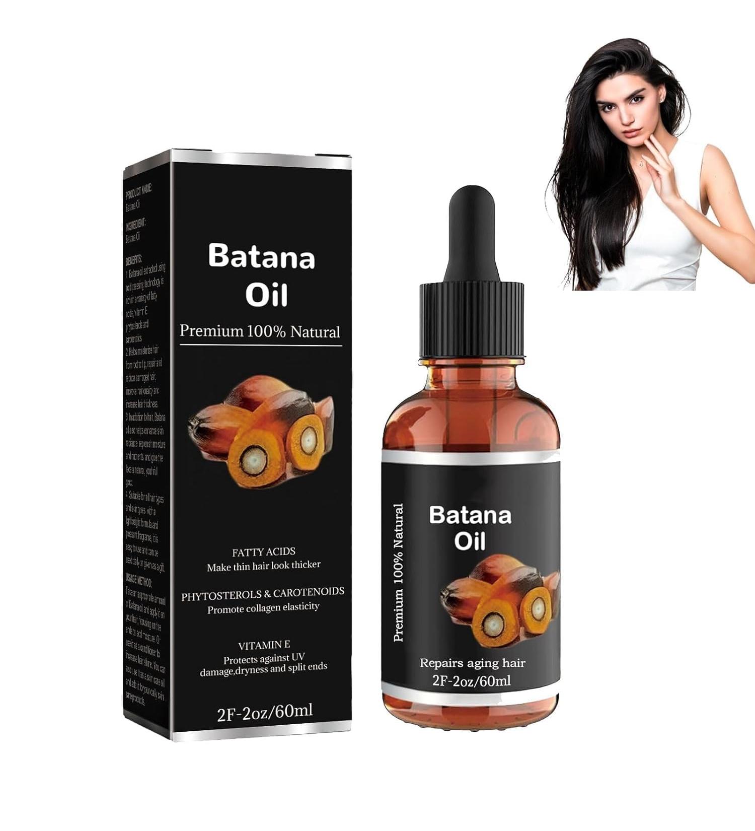Organic Batana Oil for Healthy Hair Promotes Hair Well-being for Men and Women Improves Smoother Hair Oil 60ml Gift for Christmas (1 Piece) - Buy Online on GoSupps.com