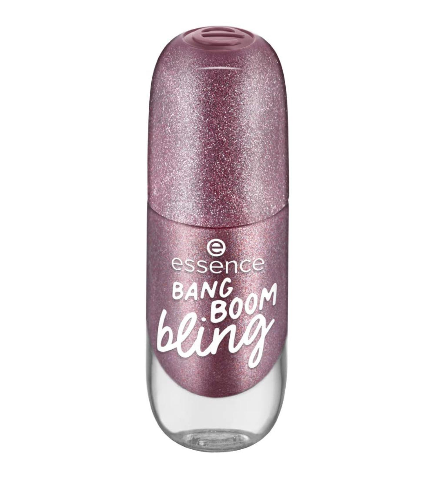Essence Gel Nail Colour Gel Polish No. 11 Bang Boom bling Purple Long-Lasting Colour-Intensive Glitter Glitter No Acetone Vegan Microplastic Particles Free (8 ml) - Buy Online on GoSupps.com