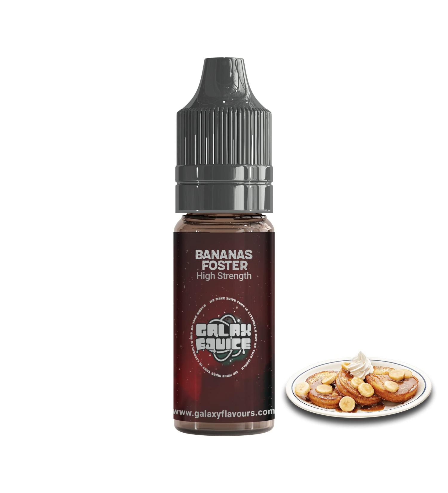 Bananas Foster High Strength Flavouring - Galaxy Food Flavours - 10ml Bottle - Buy Online on GoSupps.com