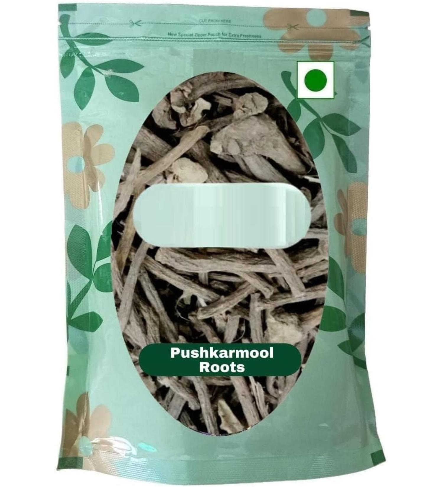 HK Pushkarmool Roots-Inula Racemosa-Raw Herbs Pushkar Mool-Orris Root-Jadi Booti-Simple Herbs (250g)