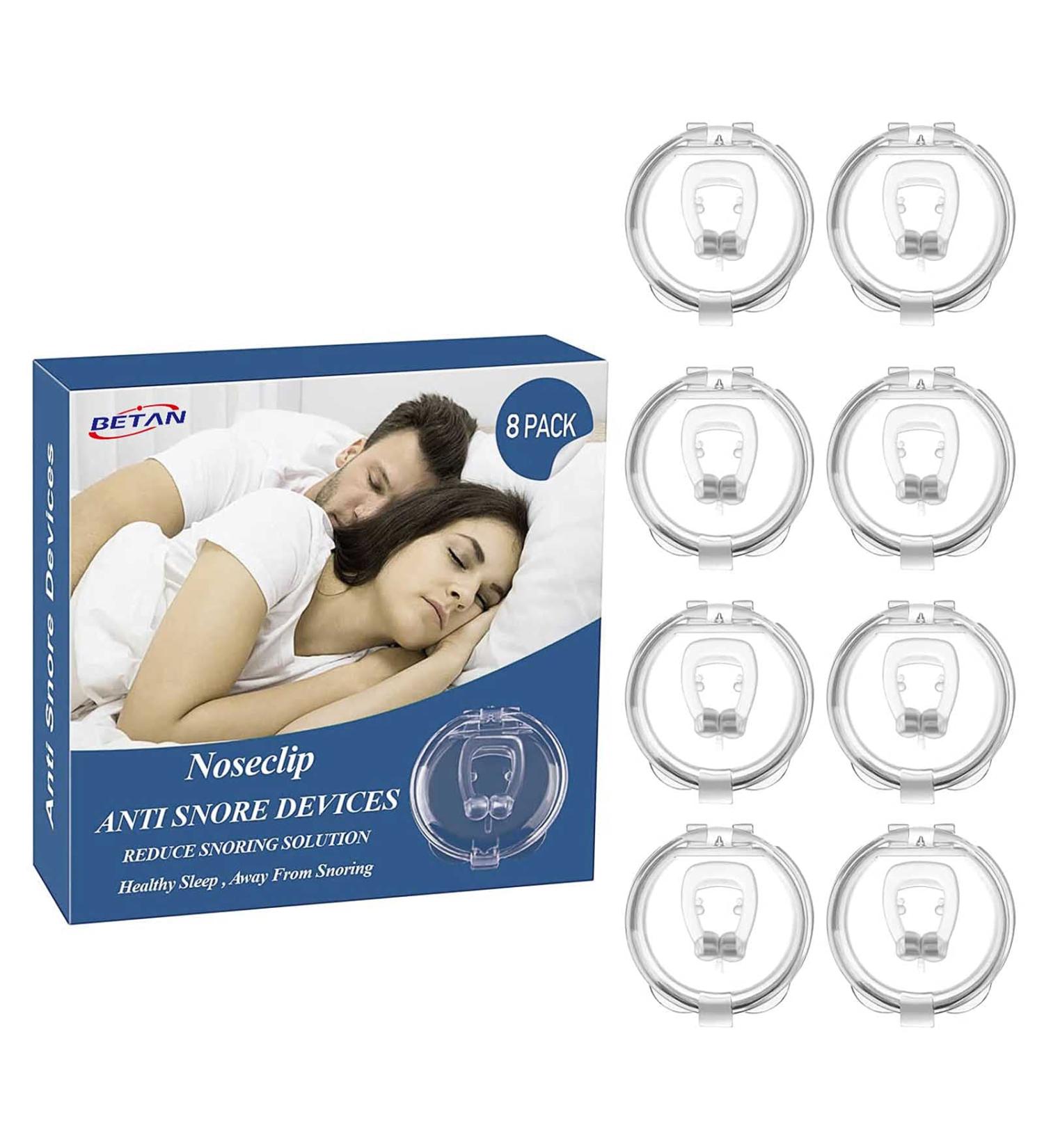 Snore Stopper Set - Anti Snoring Device for Men and Women - Comfortable Nose Vents and Magnetic Clip for Effective Snoring Solution - Nasal Dilator (8 Pack) - Buy Online on GoSupps.com