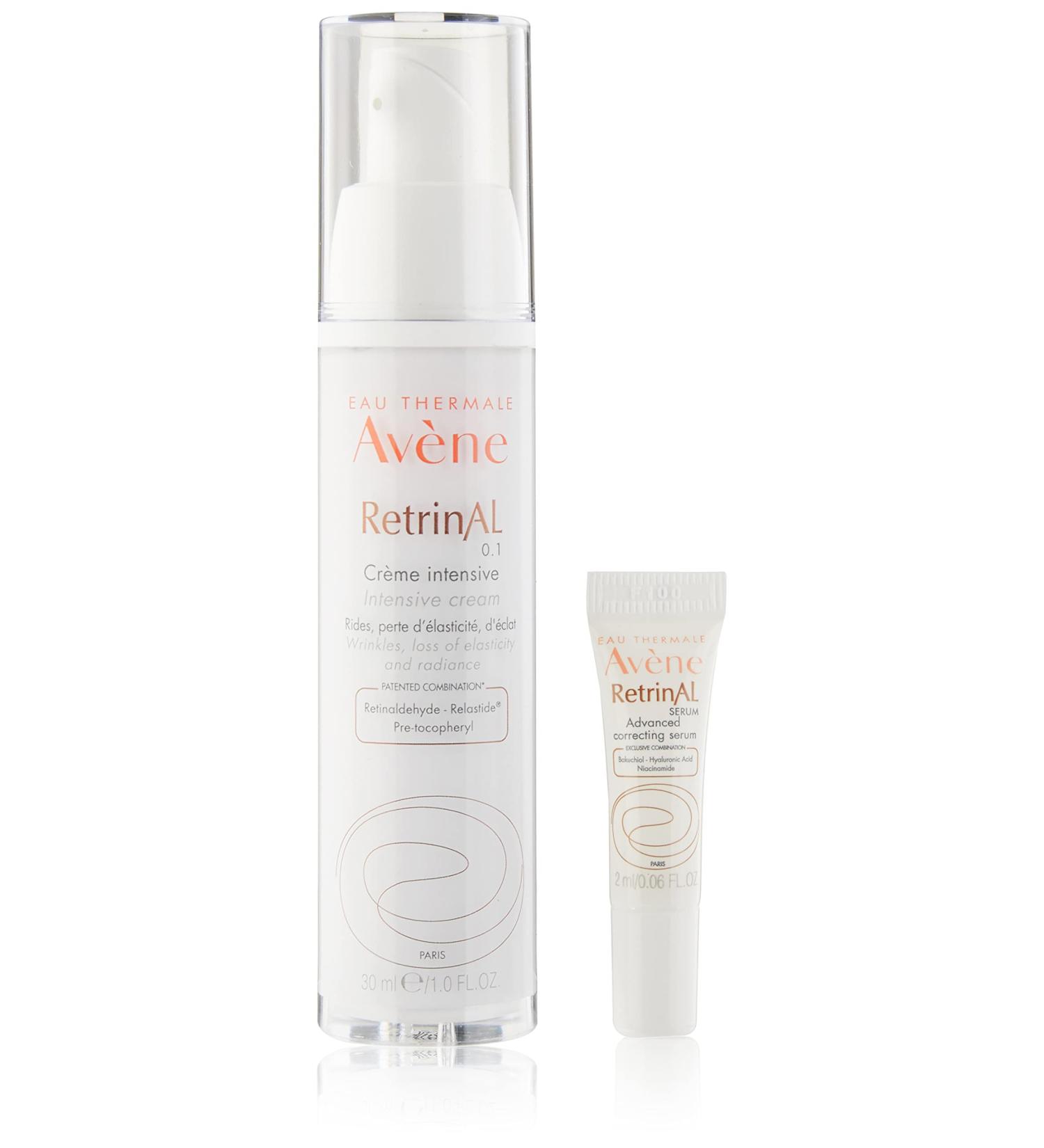 Eau Thermale Avene RetrinAL 0.1 Intensive Cream - Anti-Aging & Brightening Skincare, 1.01 oz | Bonus Serum Pack - Buy Online on GoSupps.com