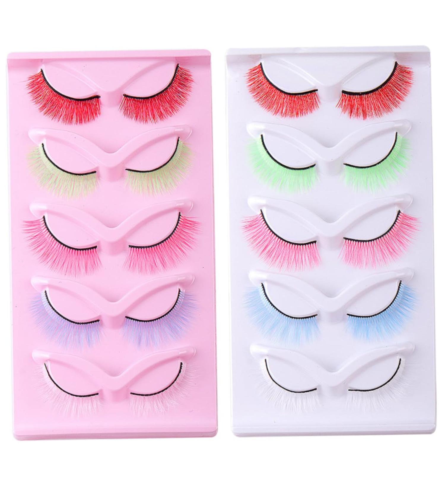 SOESFOUFU Fake Eyelashes Kit 2 Boxes eyelash Accessories fluffy women eyelashes extend mix abundance European and curly lashes eyelashes 5d curly Miss cosmetics false lashes wispy - Buy Online on GoSupps.com