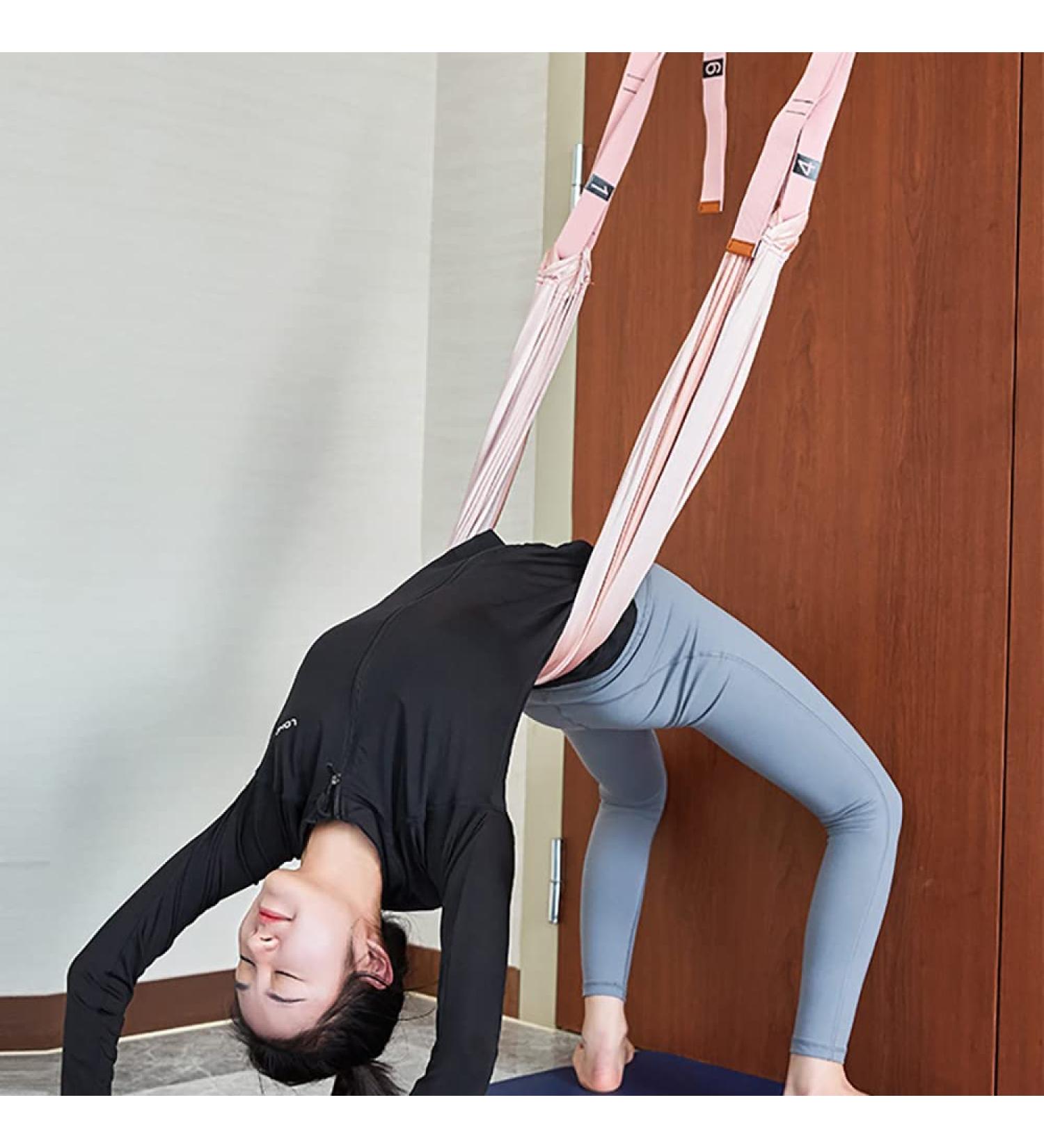 Adjustable Waist Leg Stretch Strap with Door Anchor | Flexibility Trainer for Fitness, Dance, Ballet & Gymnastics - Buy Online on GoSupps.com