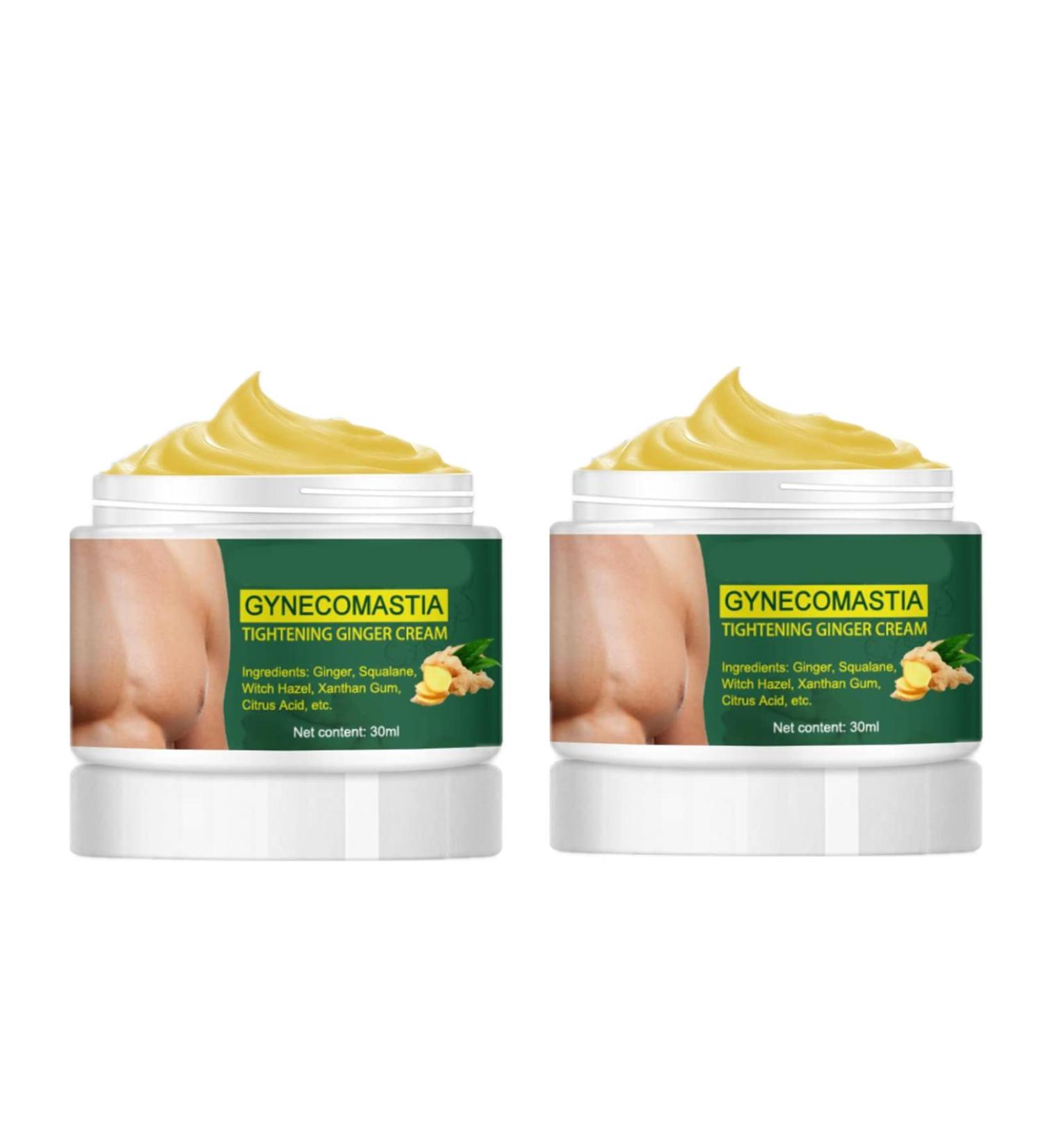 Solipac Gynecomastia Tightening Ginger Cream - Cellulite Reduction & Firm Chest - Natural Shape Improvement - 2pcs - Buy Online on GoSupps.com