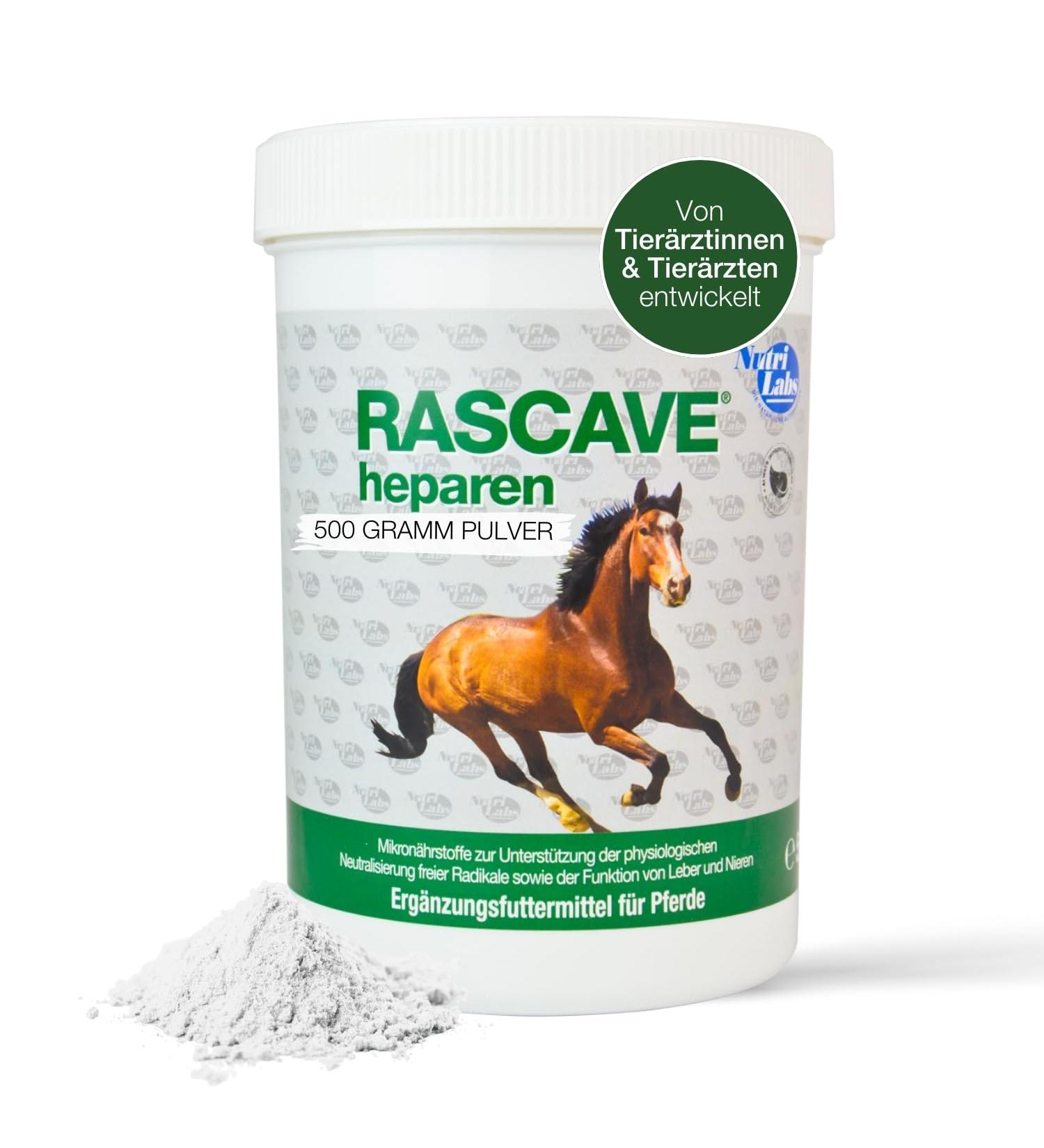 Nutrilabs Rascave Heparen Powder for Horses 500g | Mariend Thistle Nutritional Supplement for Liver & Kidney Health - Buy Online on GoSupps.com