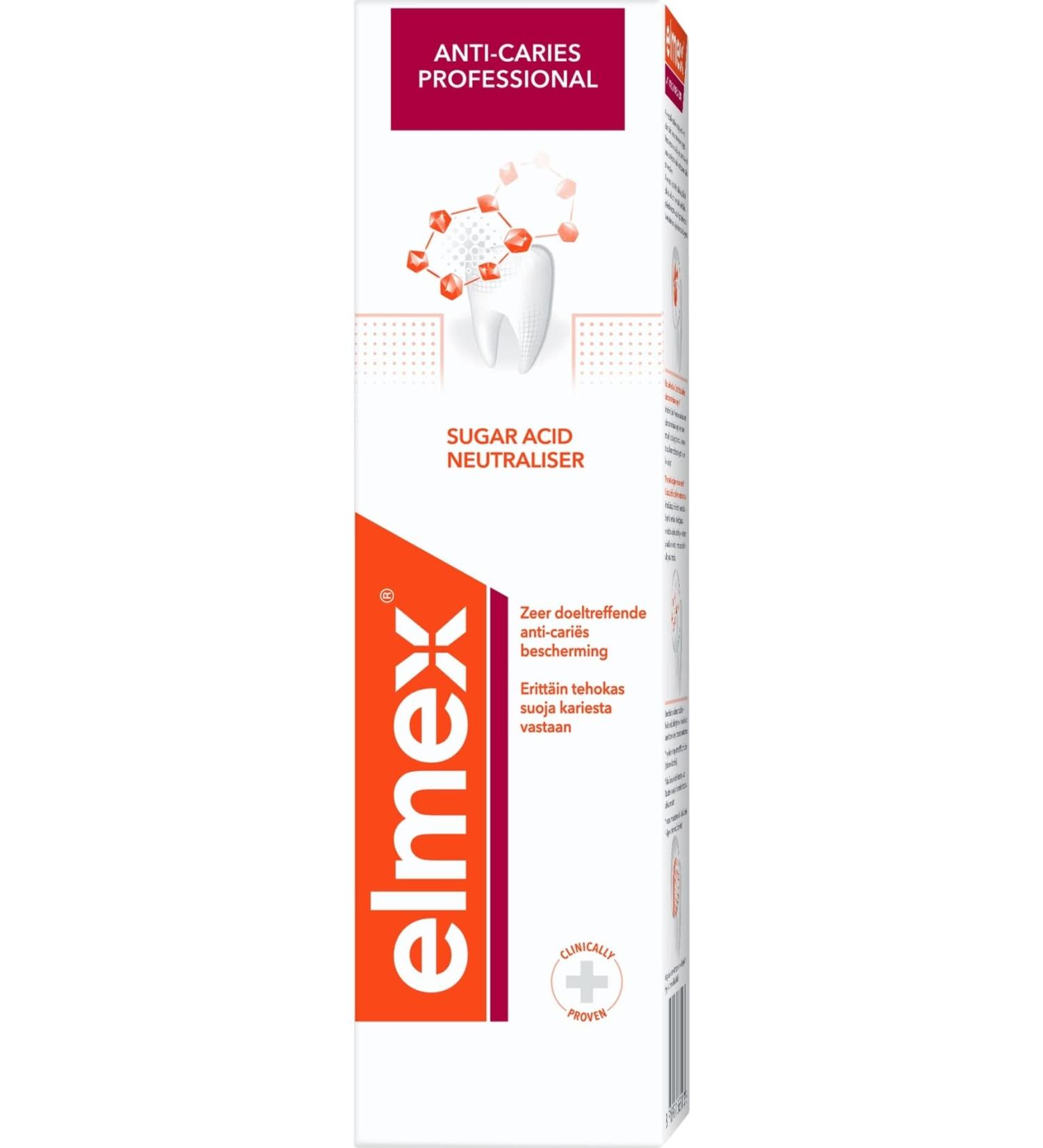 Elmex 4 x Toothpaste Anti-Caries Professional - 75 ml