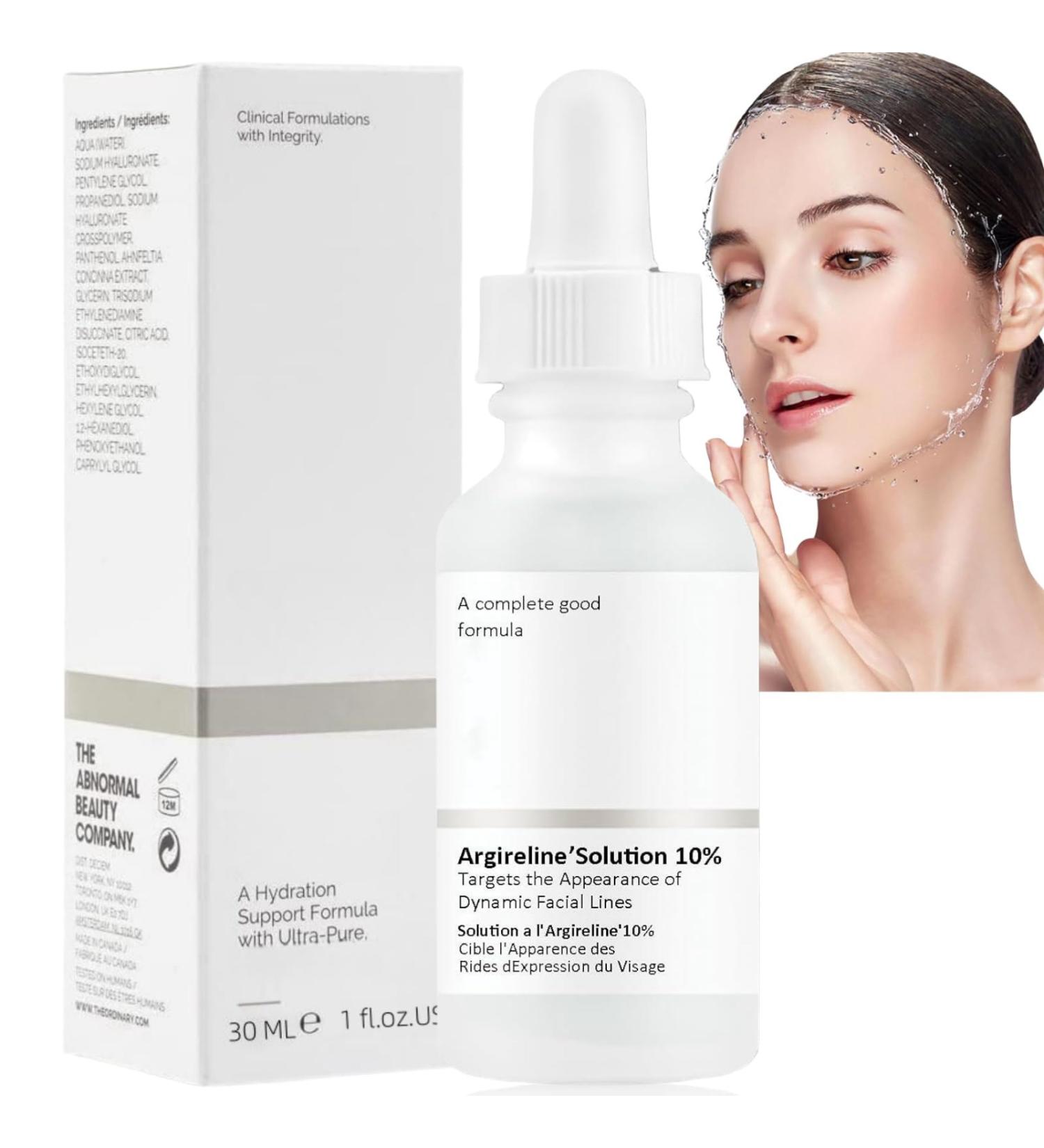 Argireline-Solution 10% Anti Wrinkle Face Cream Anti Aging Serum for Face Arg-ireline Solution 10% Anti Wrinkle Serum Face Serum for Women Argireline-Serum Moisturiser Face Brightening Serum Skincare - Buy Online on GoSupps.com