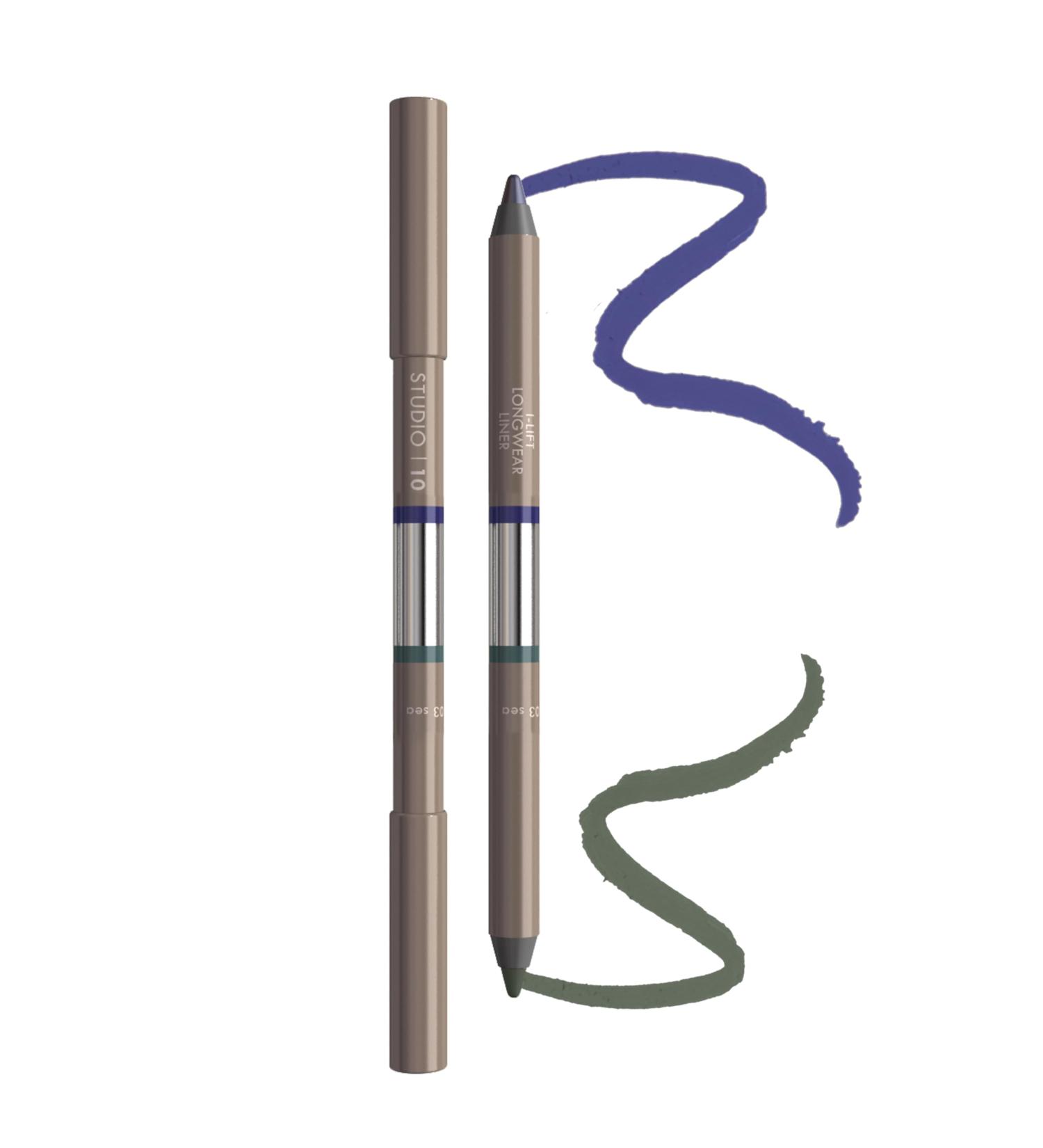Studio Lift Long Wear Eyeliner 10ml High Pigmented & Smudge-Proof Eyeliner Pencil 3 in 1 Eye Pencil Highlighter & Shadow Best Eyeliner for Aged Skin - Buy Online on GoSupps.com
