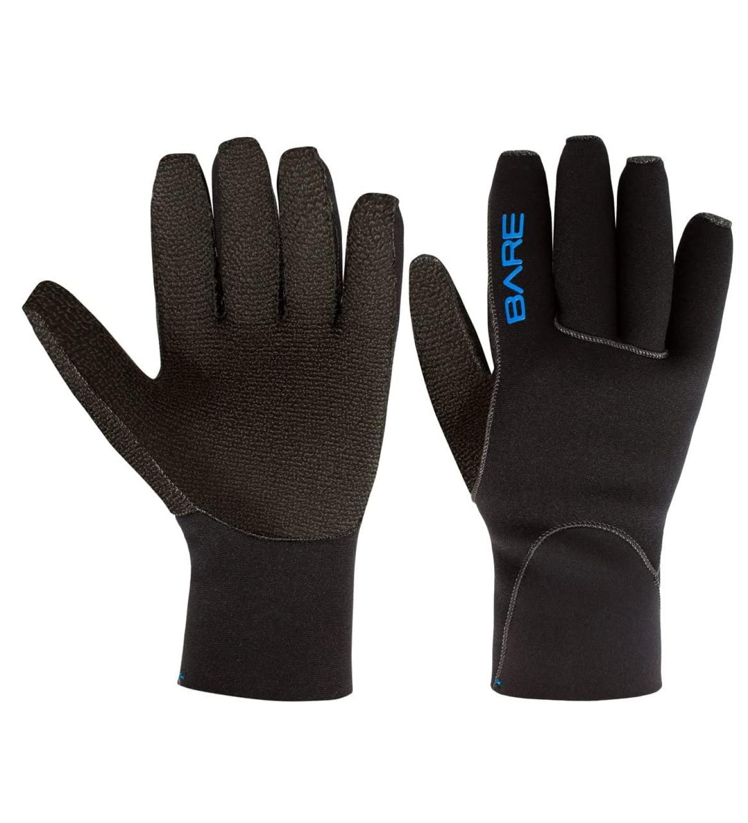 3mm K-Palm Glove, Black Black Large