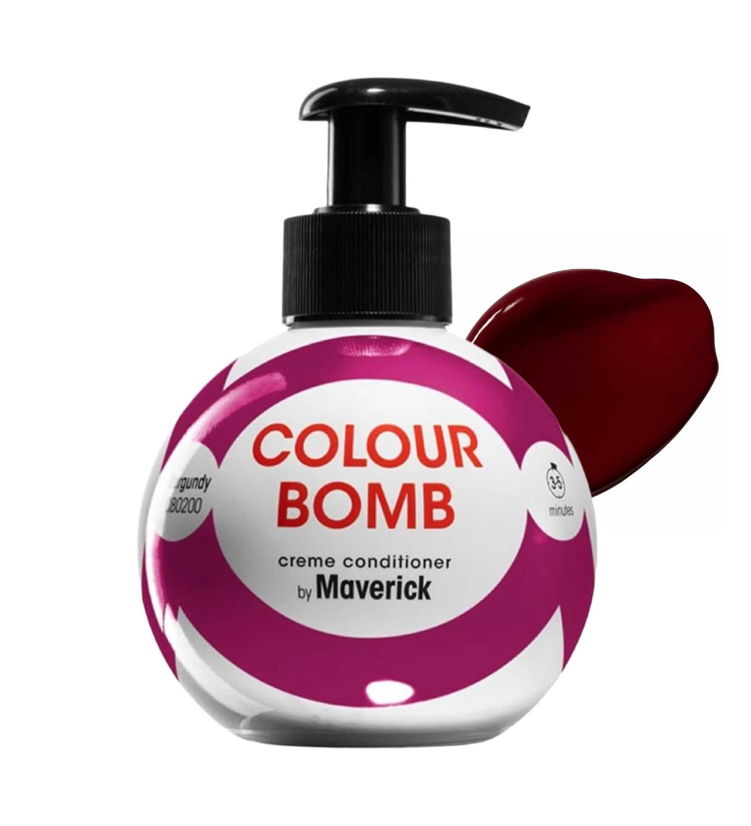Colour Bomb - Apr s-shampoing colorant 250 ml brillance et clat intenses lissant et nourrissant sans m lange v gan sans ammoniaque ni peroxyde (Burgundy) - Buy Online on GoSupps.com